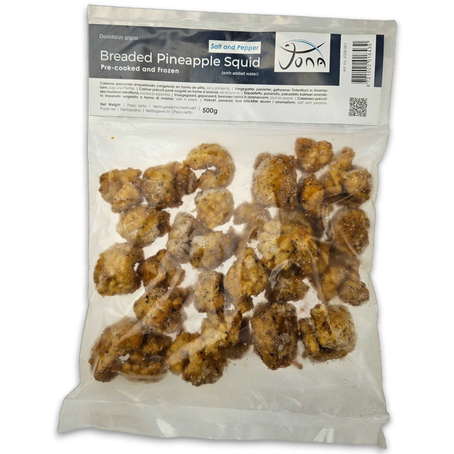 Pineapple Squid Salt & Pepper 4-6 cm IQF 20 x 500g -CN