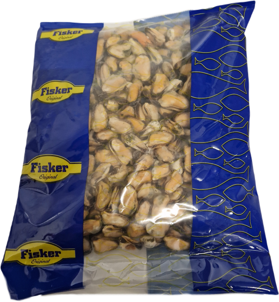 Musselmeat cooked 300/500 10 x 1 kg 10% -CL