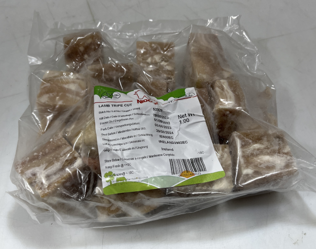 NIDOLIN Cut Lamb Tripes Halal 15 x 1 kilo-IE