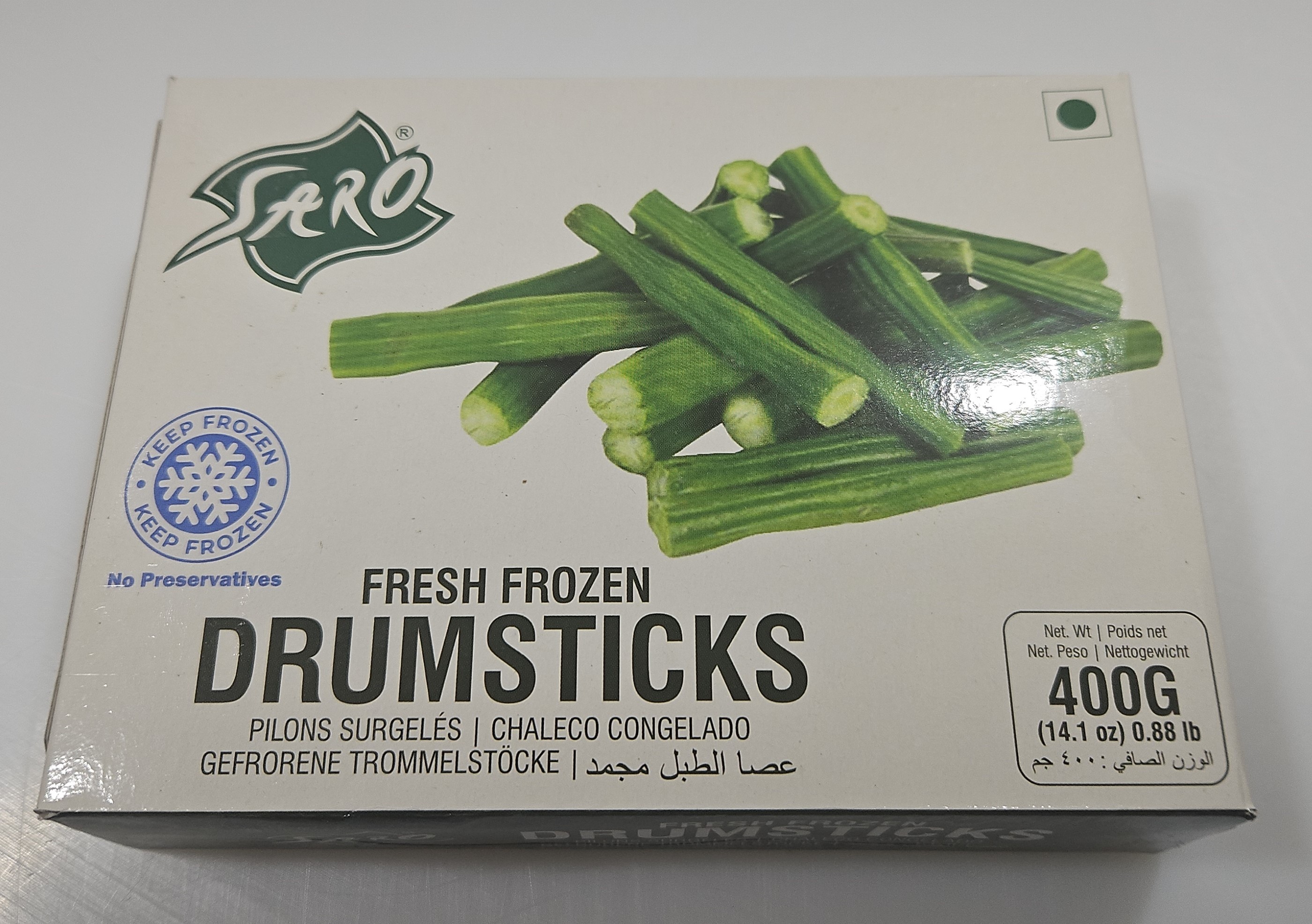 Saro Drumsticks Blanced 24 x 400g -IN