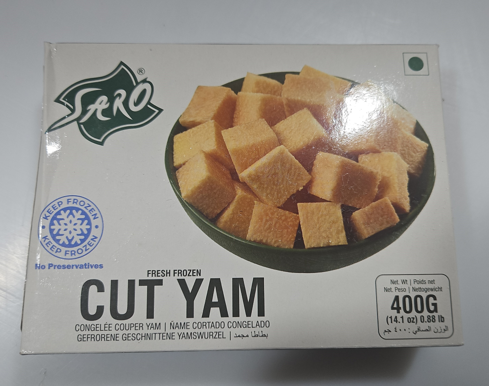 Saro Peeled & Cut Yams Blanced 24 x 400g -IN