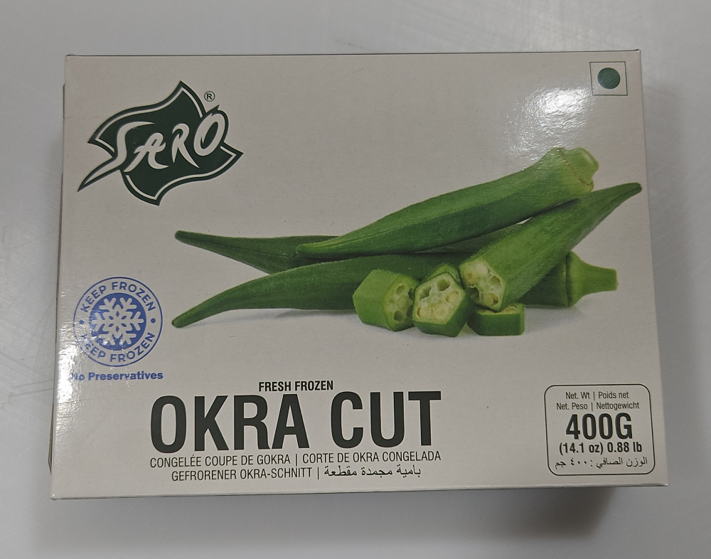 Saro Cut Okra Blanced 24 x 400g -IN