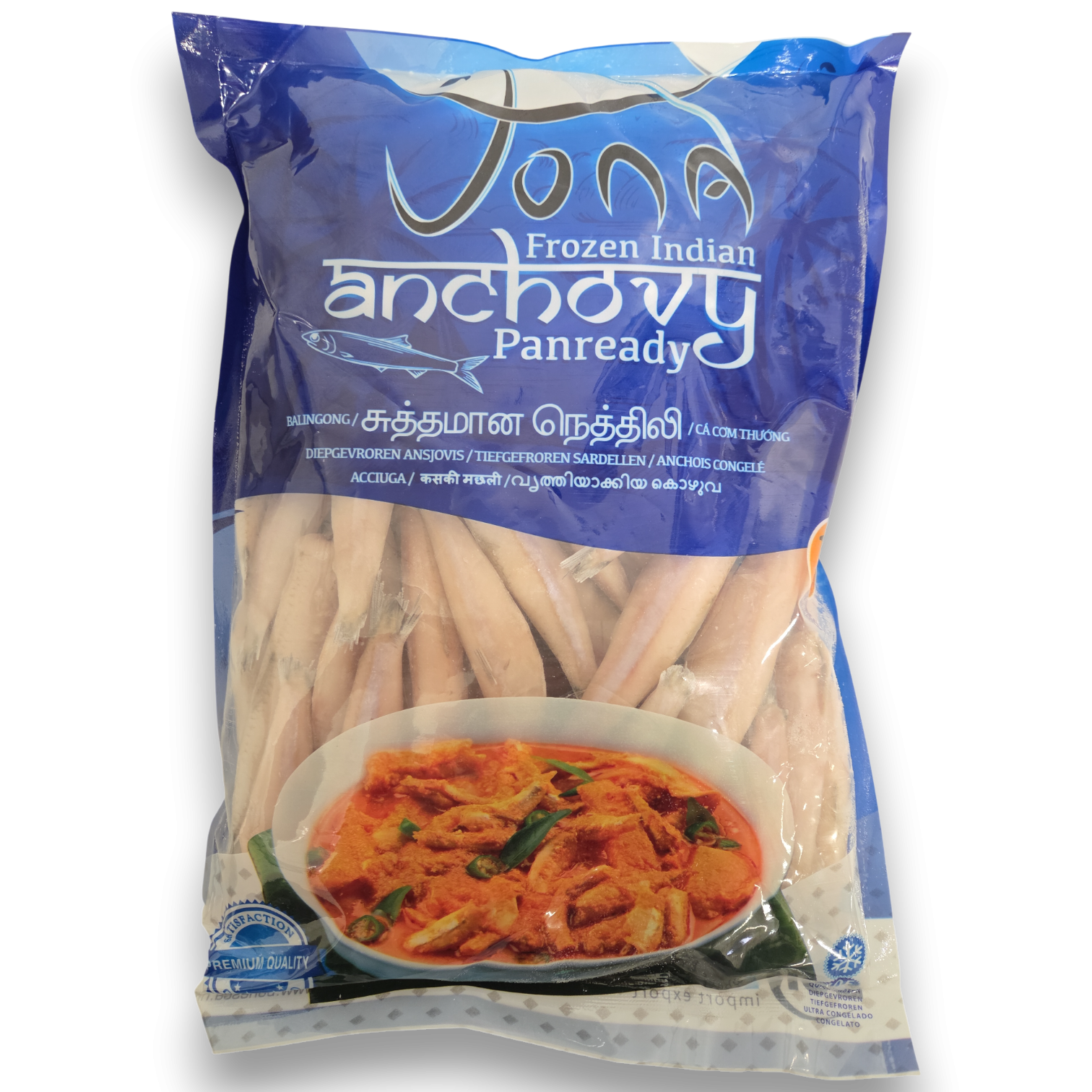 Jona Anchovy Neetali Panready 80/120 IQF 10 x 1kg 15% -IN