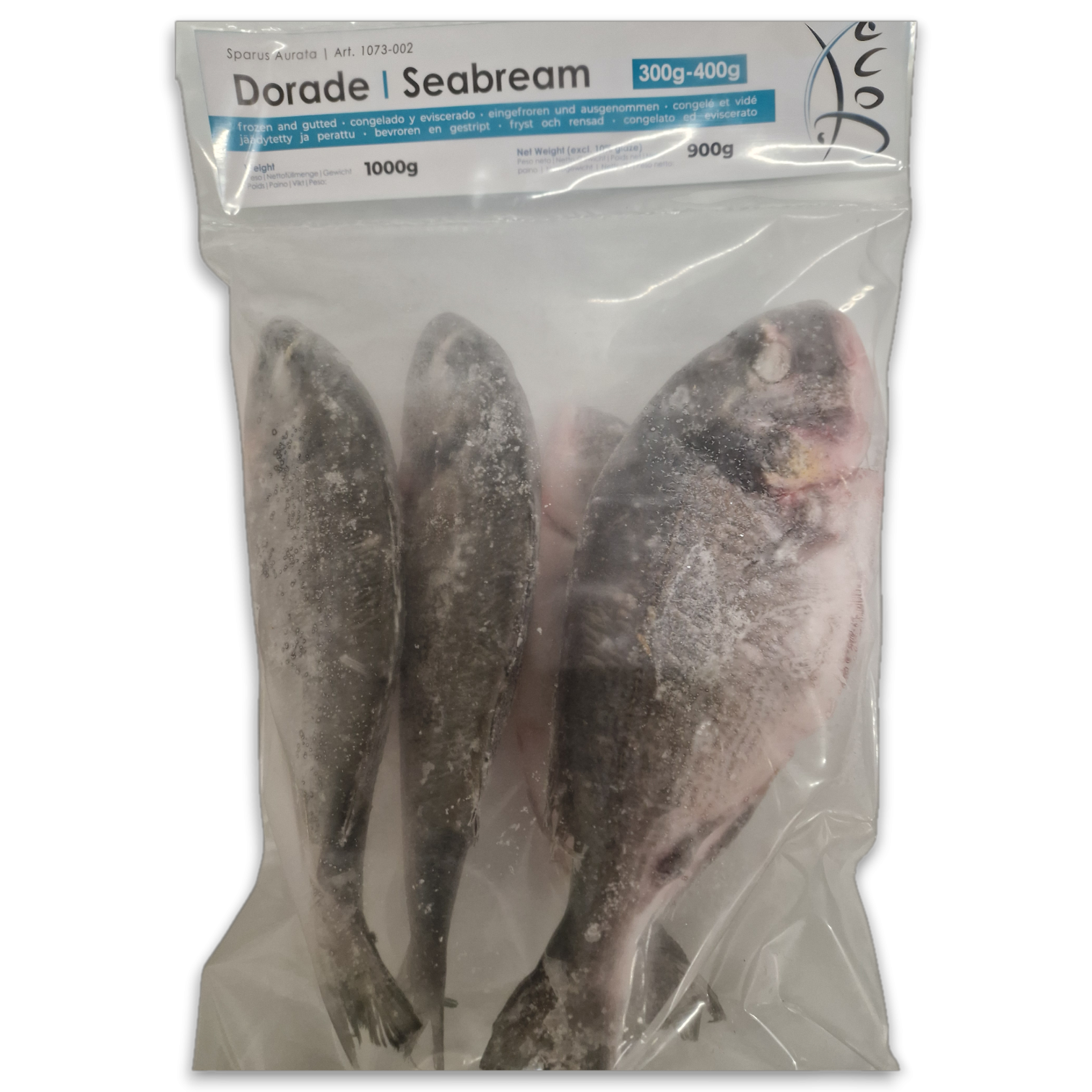 Jona Dorade/Seabream WGS 300-400g IQF 10 x 1kg 10% -TR