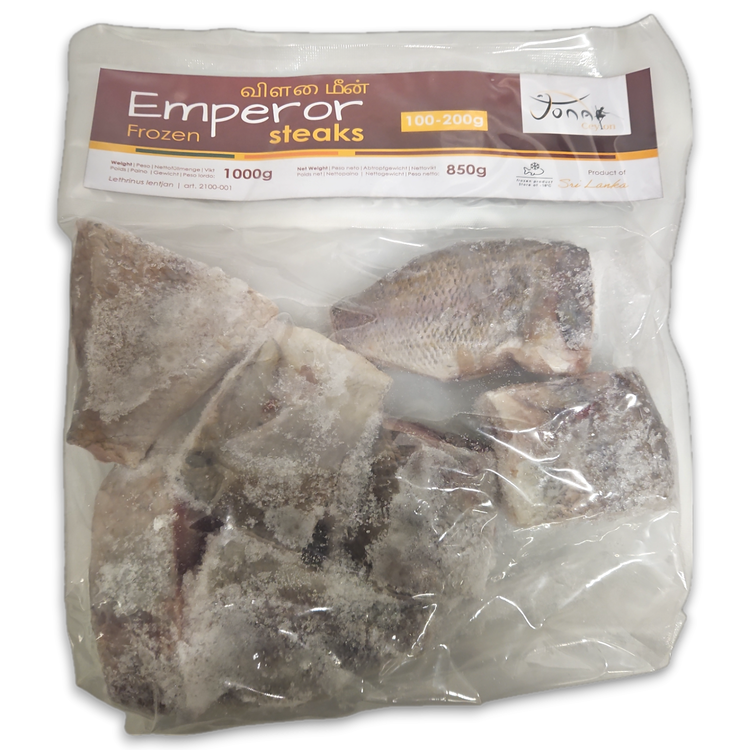 Jona Emperor Steaks S/On B/In 100-200g 10x1Kg 15% - LK