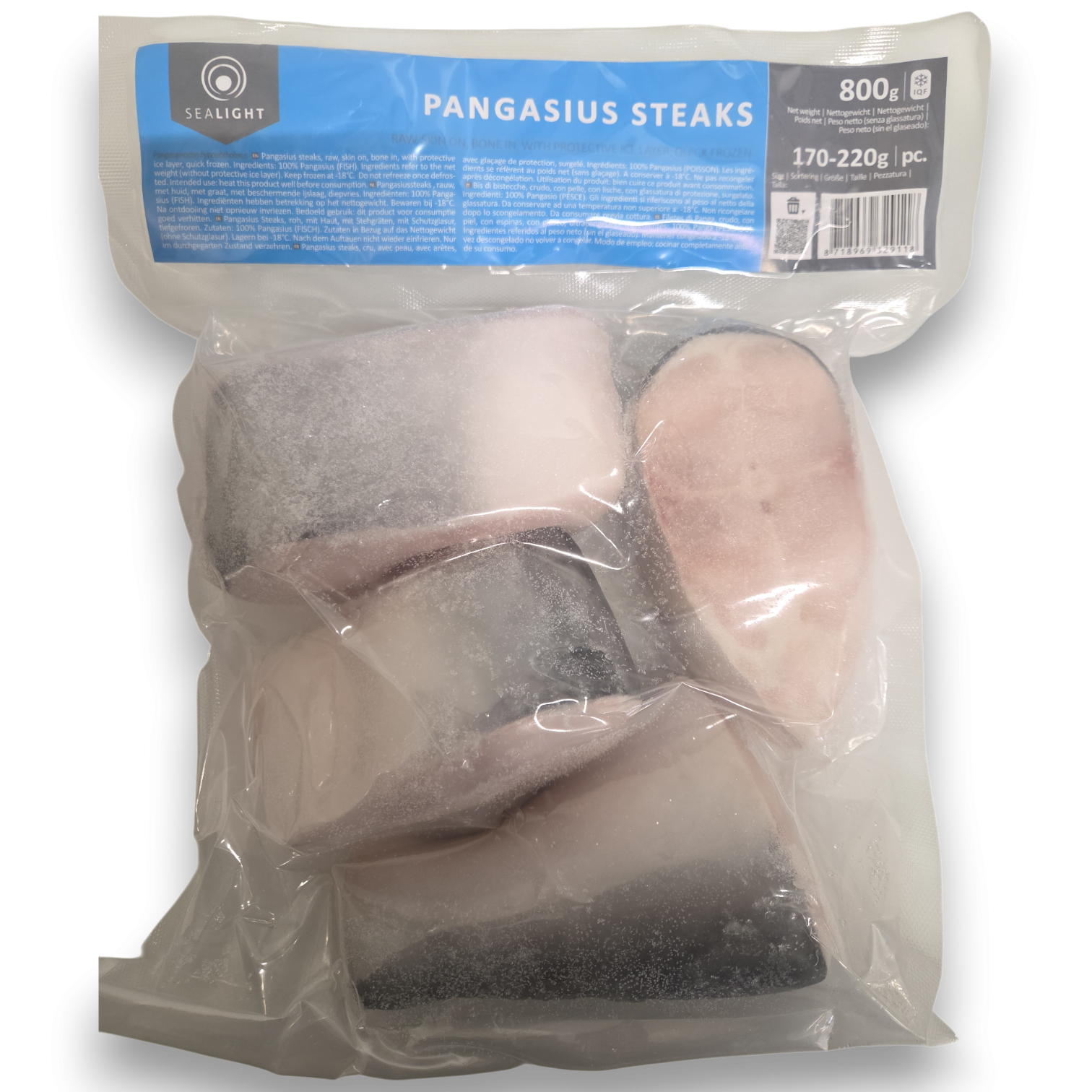 Sealight Pangasius Steaks 170-230g VP 10 x 1kg 20% -VN