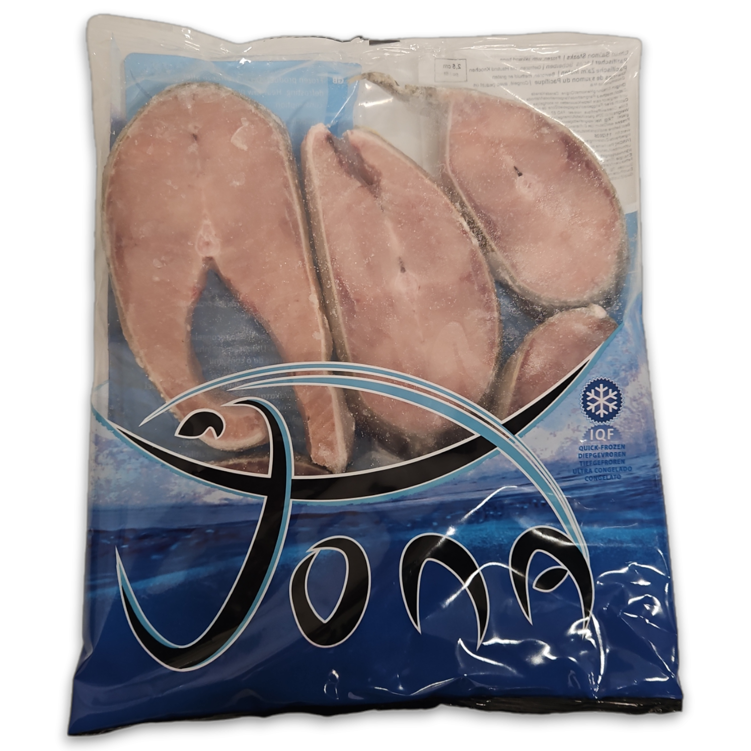 Jona Chum Salmon Steaks 2.5cm IQF 10 x 1kg 20% -PT