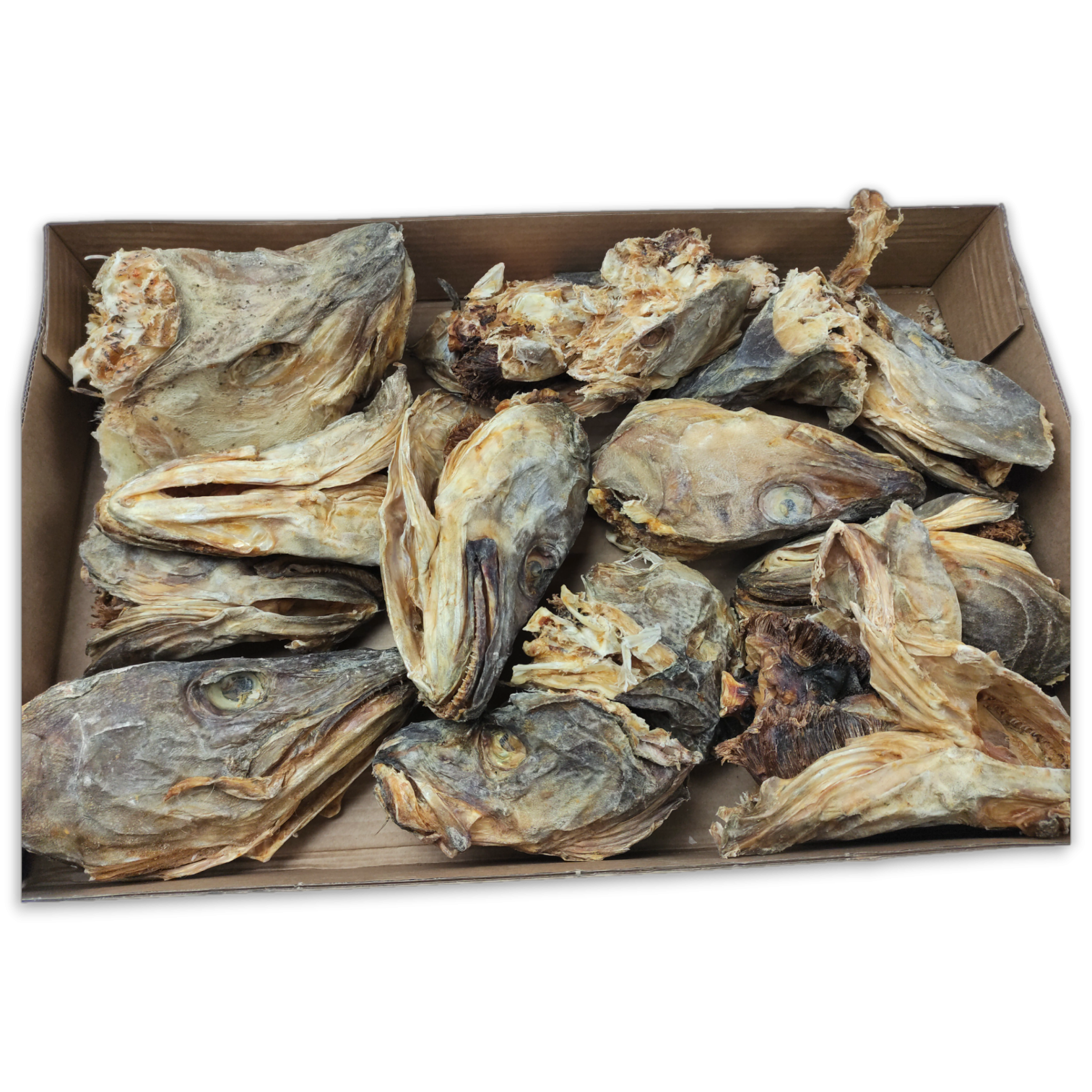 Codfish Heads Naturally Dried -Gadus morhua-  3 kg - NO
