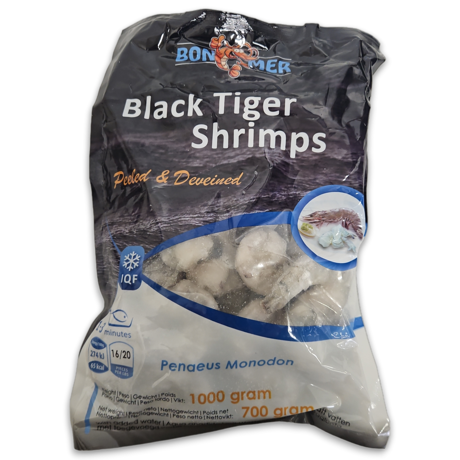 Bonemer Black Tiger P&D 16/20 IQF 10 x 1kg 30% -BD