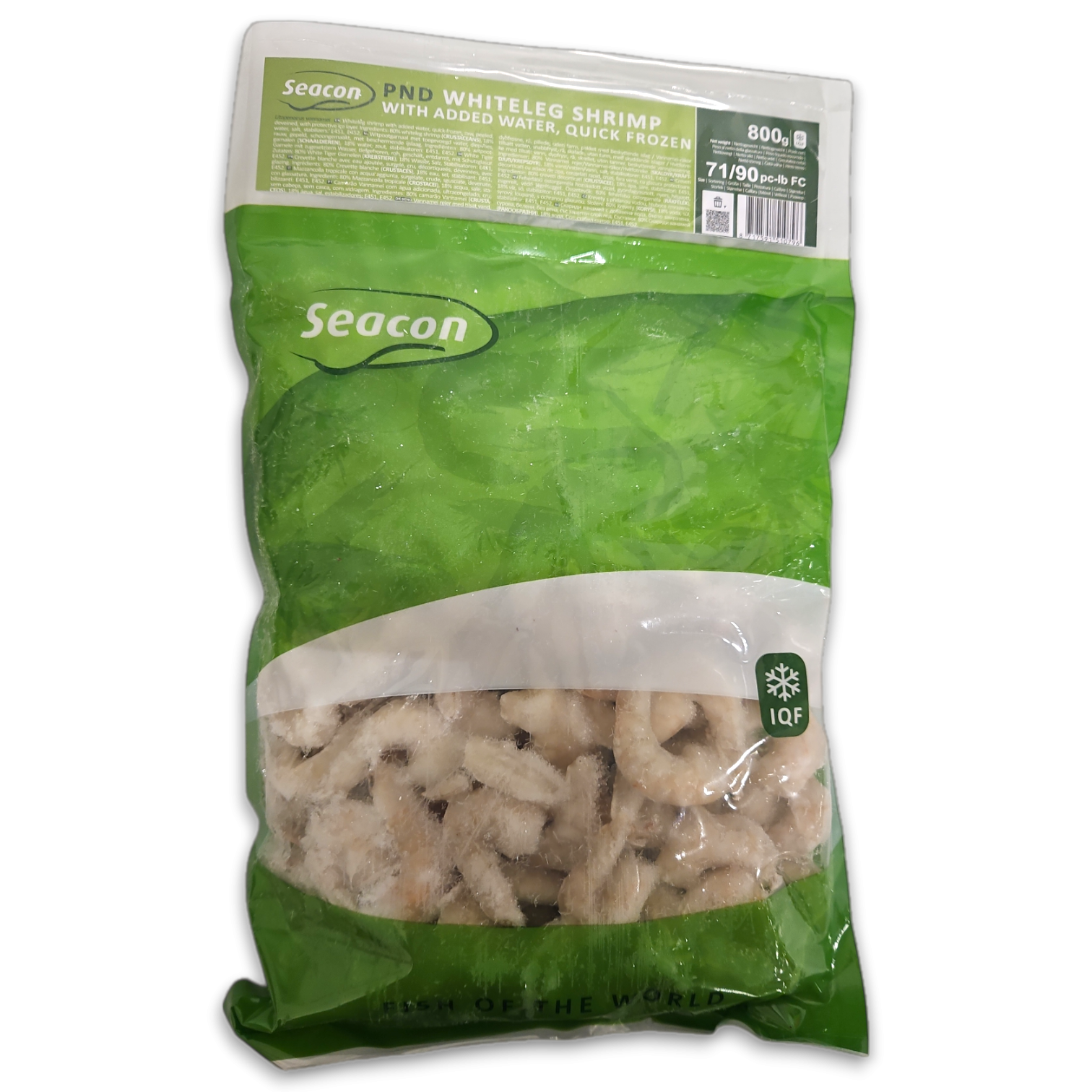 Seacon Vannamei Shrimps P&D 71/90 IQF 10 x 1kg 20% -IN