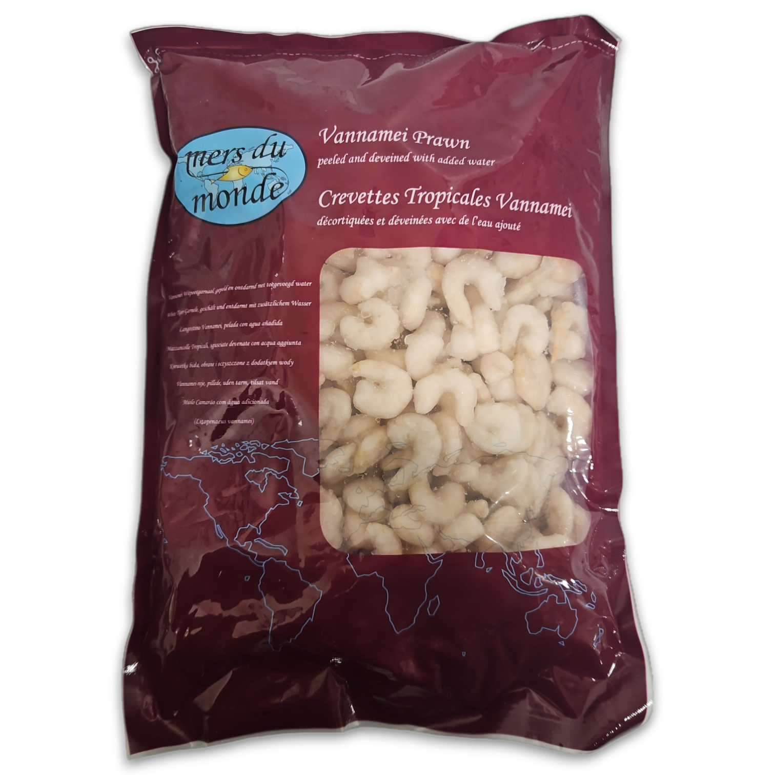 MdM Vannamei Shrimps P&D 100/200 IQF 10 x 1kg 30%-VN