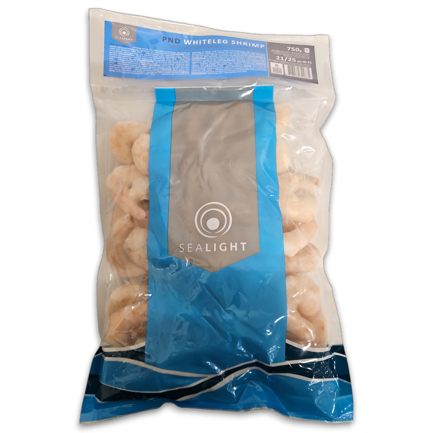 Vannamei shrimps P&D 21/25 10 x 1 kg 25%-IN