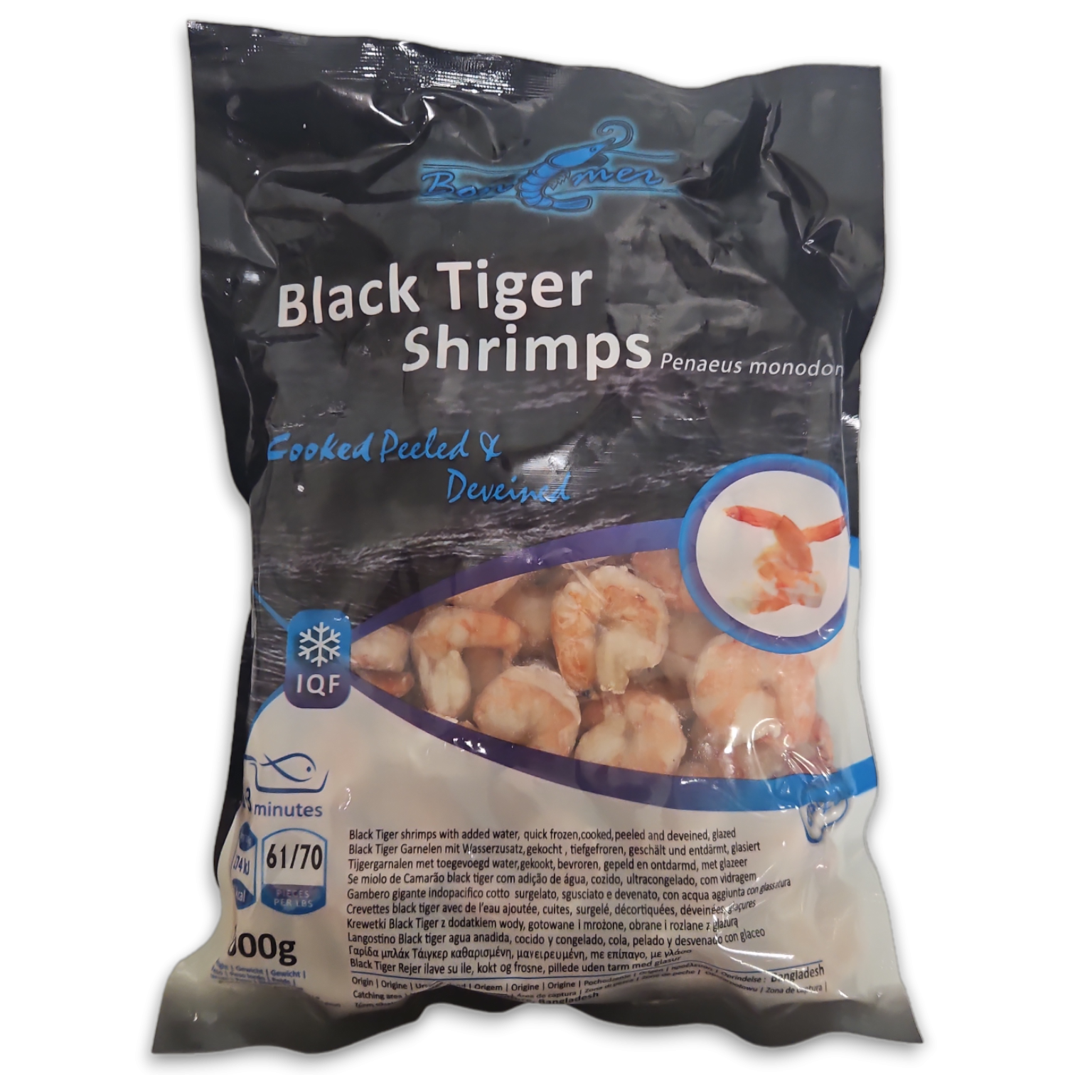 Bonemer Black Tiger CPND 61/70 IQF10 x 1kg 20% -BD