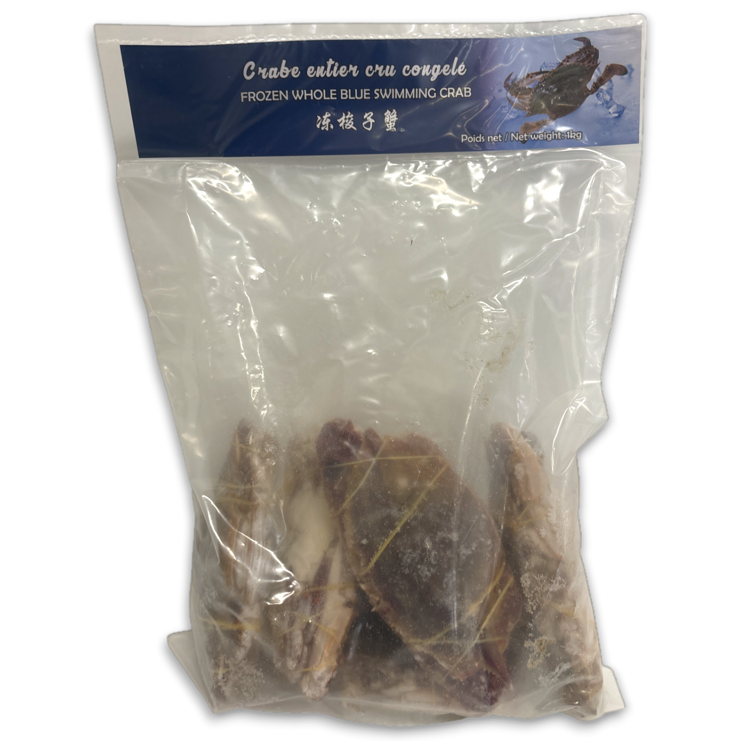Blue Swimming Crab whole 150-200gr 10 x 1kg 100%NW