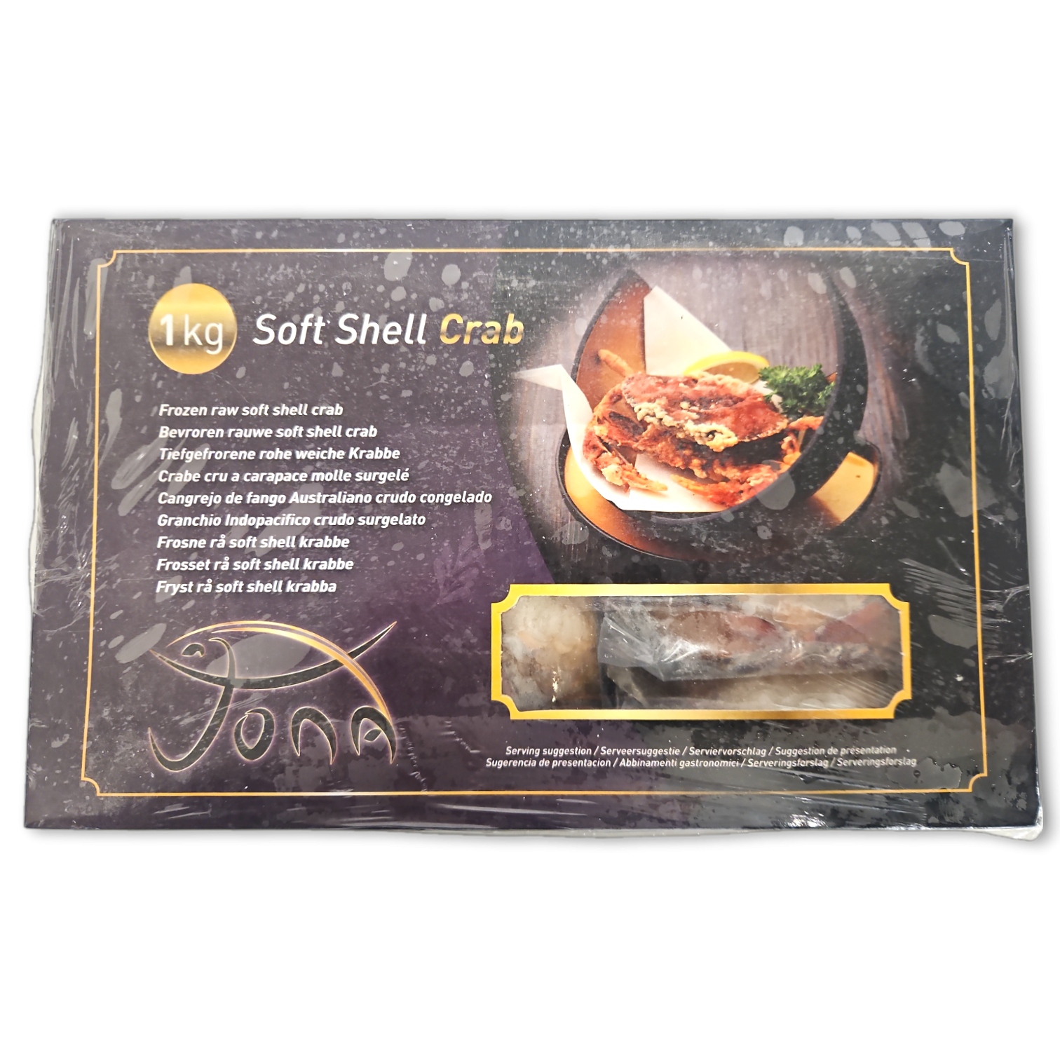 Jona Softshell Crabs Cleaned Hotel 18pcs 10 x 1kg 100%NW -BD