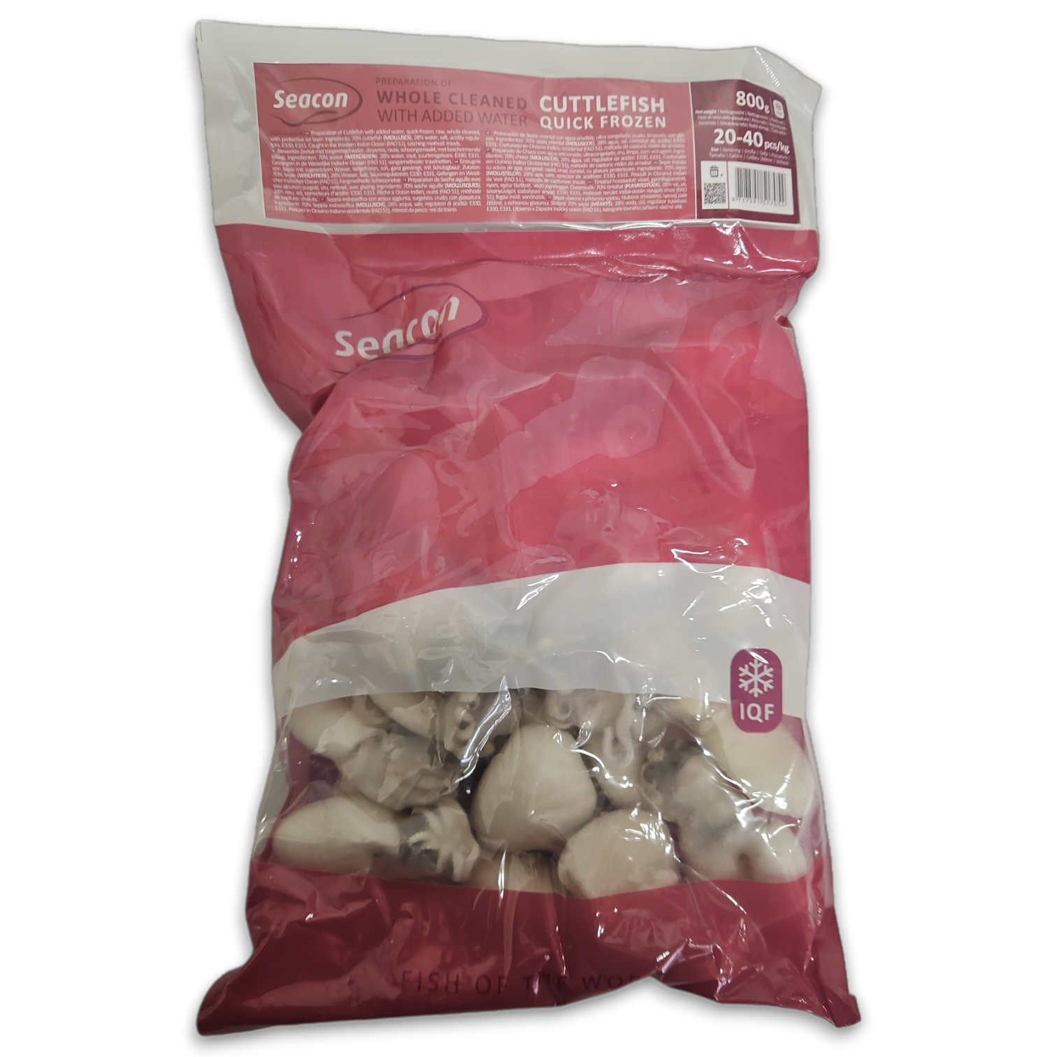 Cuttlefish / Sepia Whole Clean 20/40 10 x 1 Kg IQF -VN