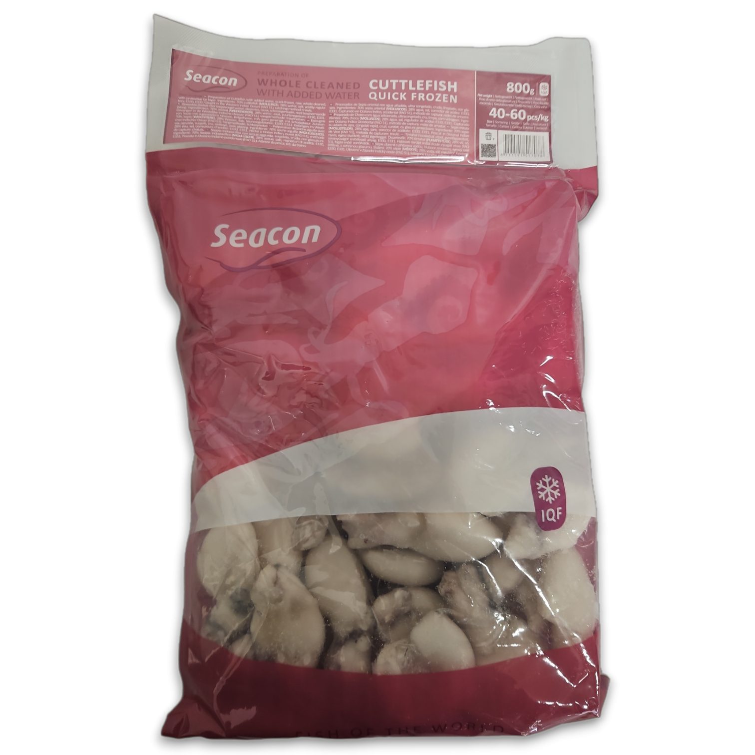 Cuttlefish / Sepia Whole Clean 40/60 10 x 1 kg IQF 20%-VN