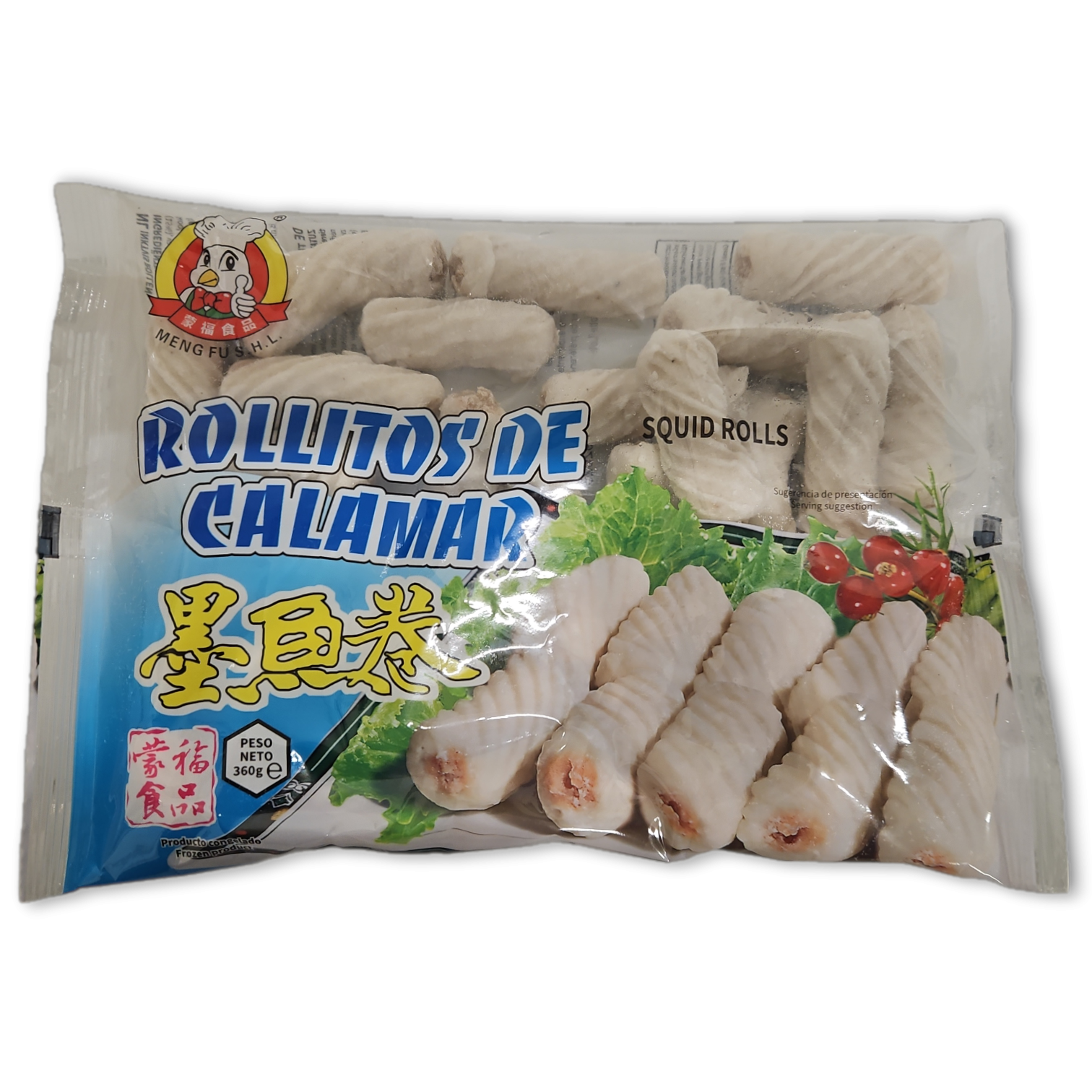蒙福 墨鱼卷 Squid Rolls Meng Fu 16 x 360 gr-ES
