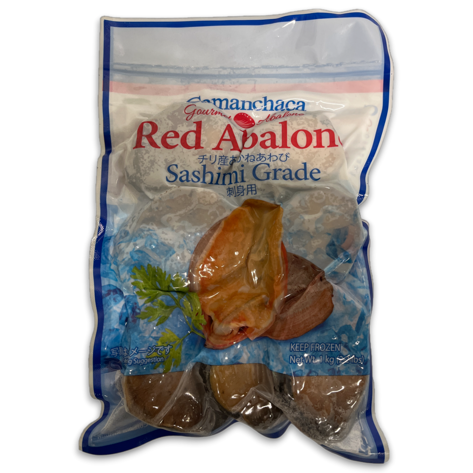 Red Abalone Raw With Shell and guts IQF 10x1 kg 7p 100%NW-CL