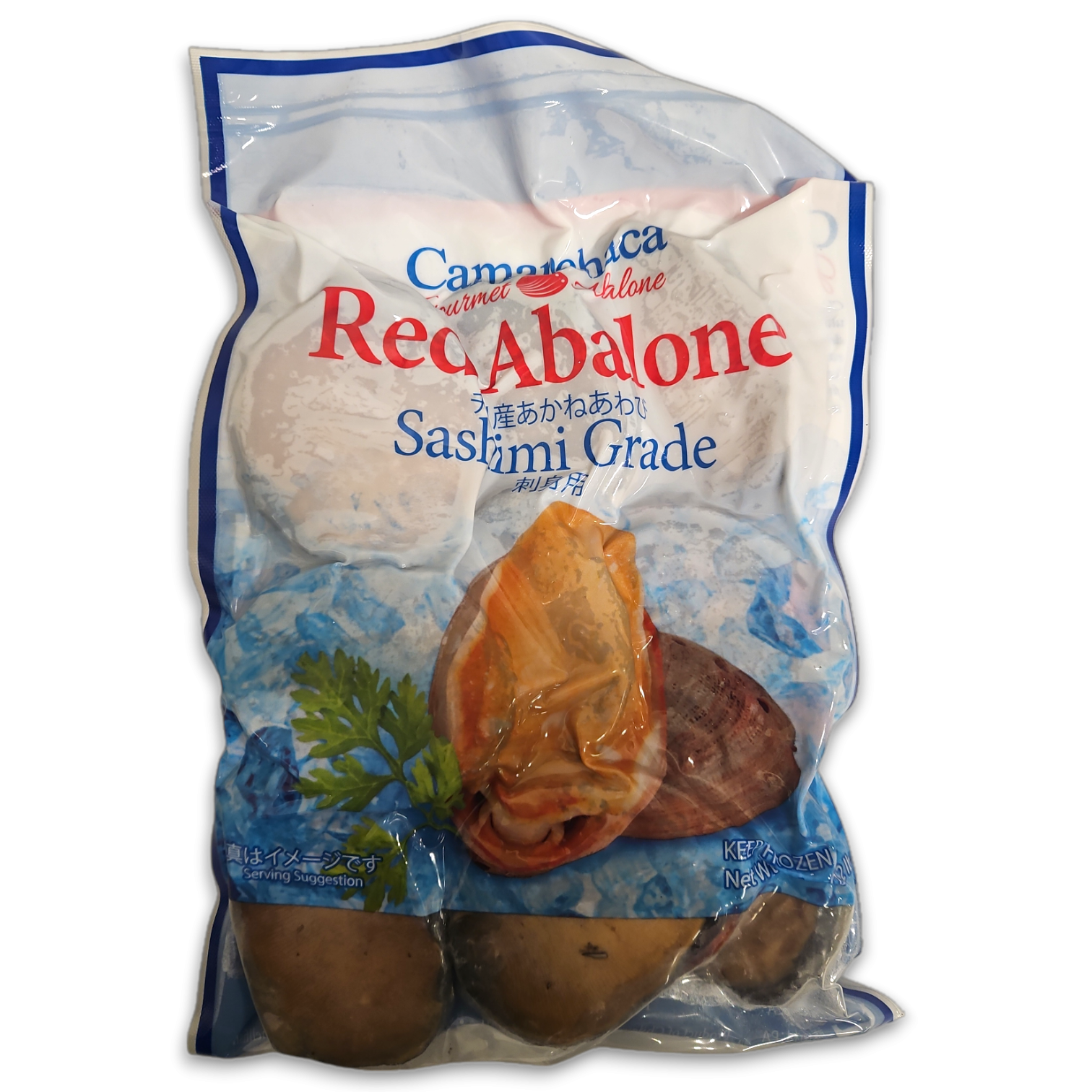 Red Abalone Raw With Shell and guts IQF 10x1 kg 9p 100%NW-CL