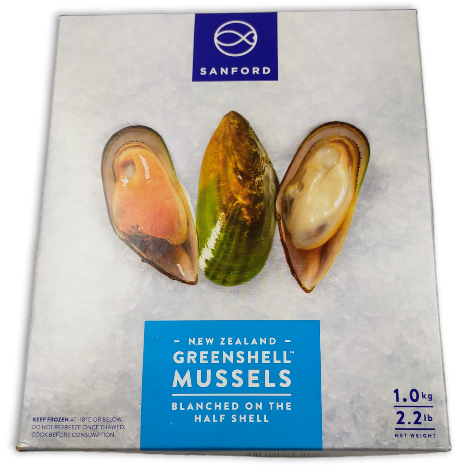 Mussels halfshell medium 30/40 10 x 1 kg 0%-NZ