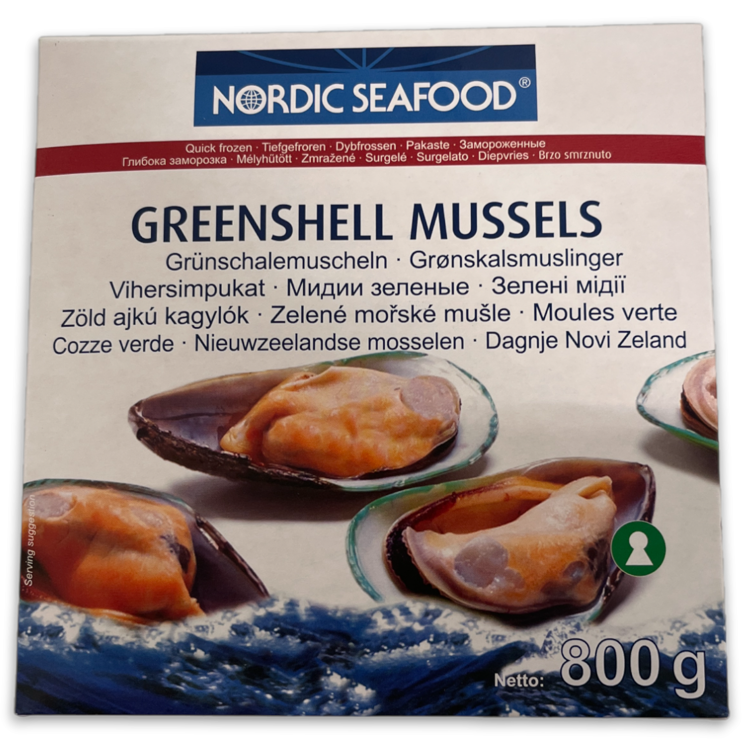 Mussels Halfshelll medium 30/40 10 x 800gr-NZ