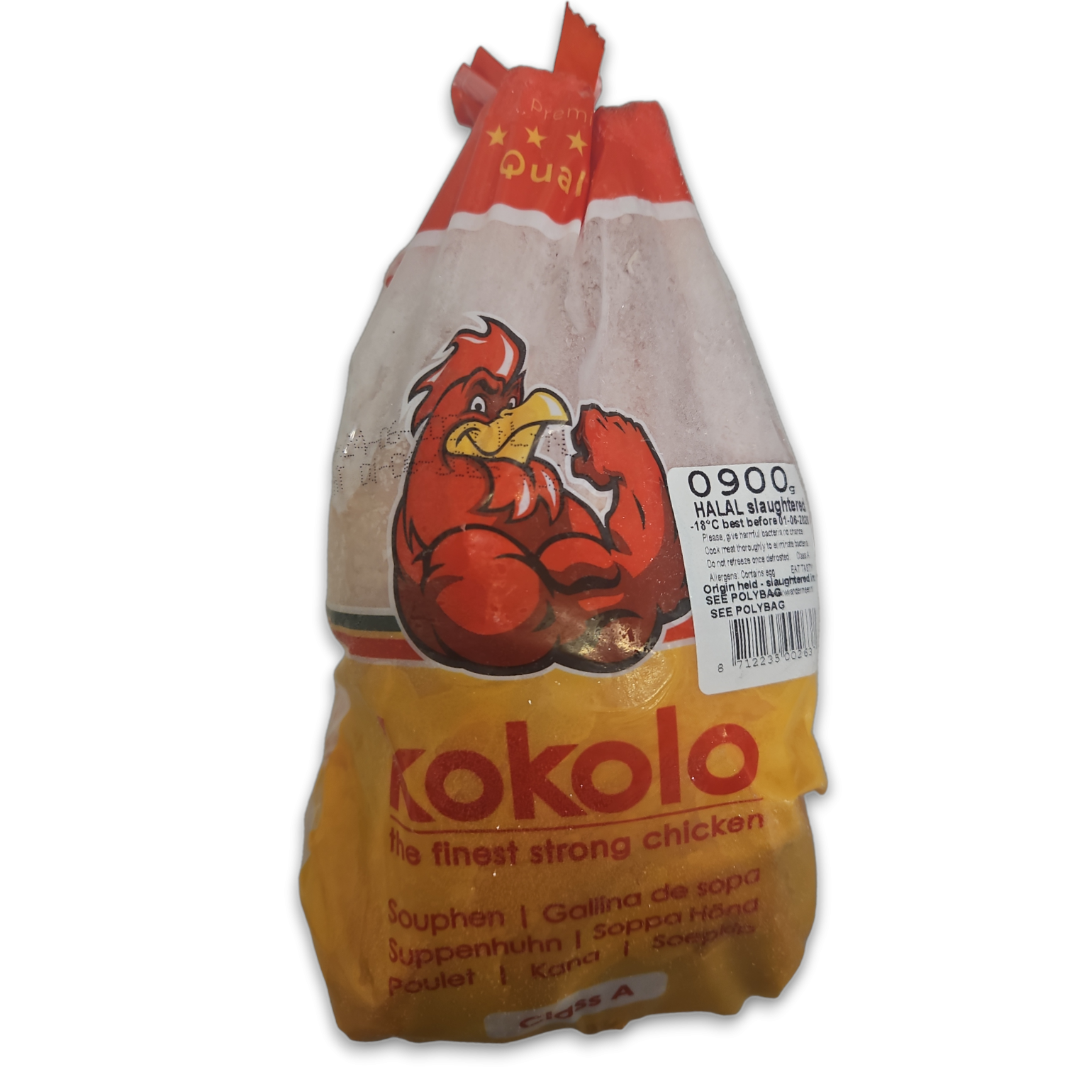 Kokolo Cleaned Hen Halal IWP 12 x 900g -NL