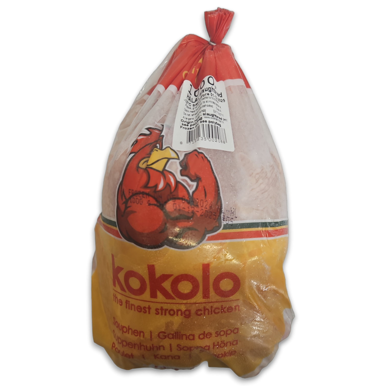 Kokolo Cleaned Hen Halal IWP 10 x 1000g -NL