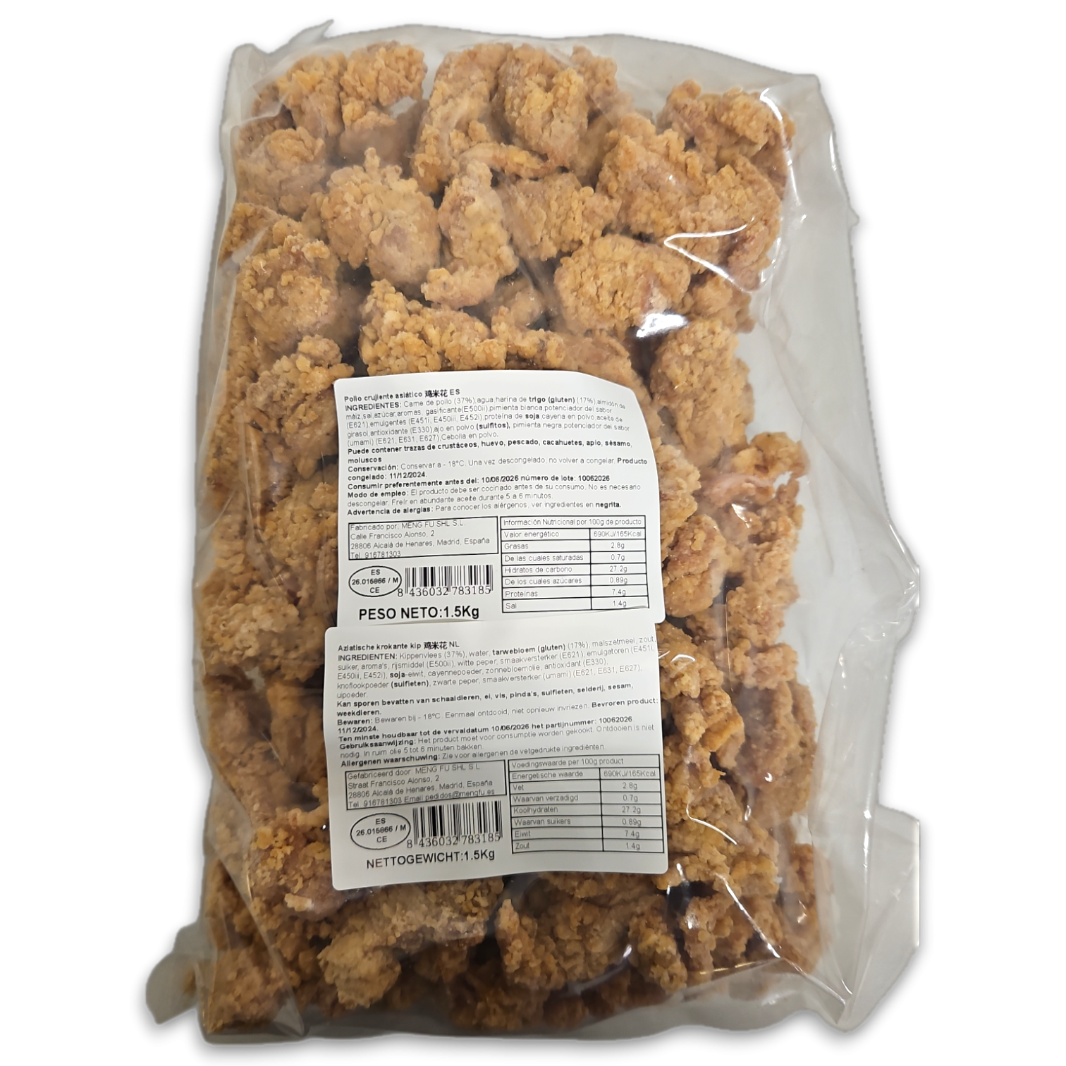 Asian Crispy Chicken IQF 4 x 1,5Kg -ES