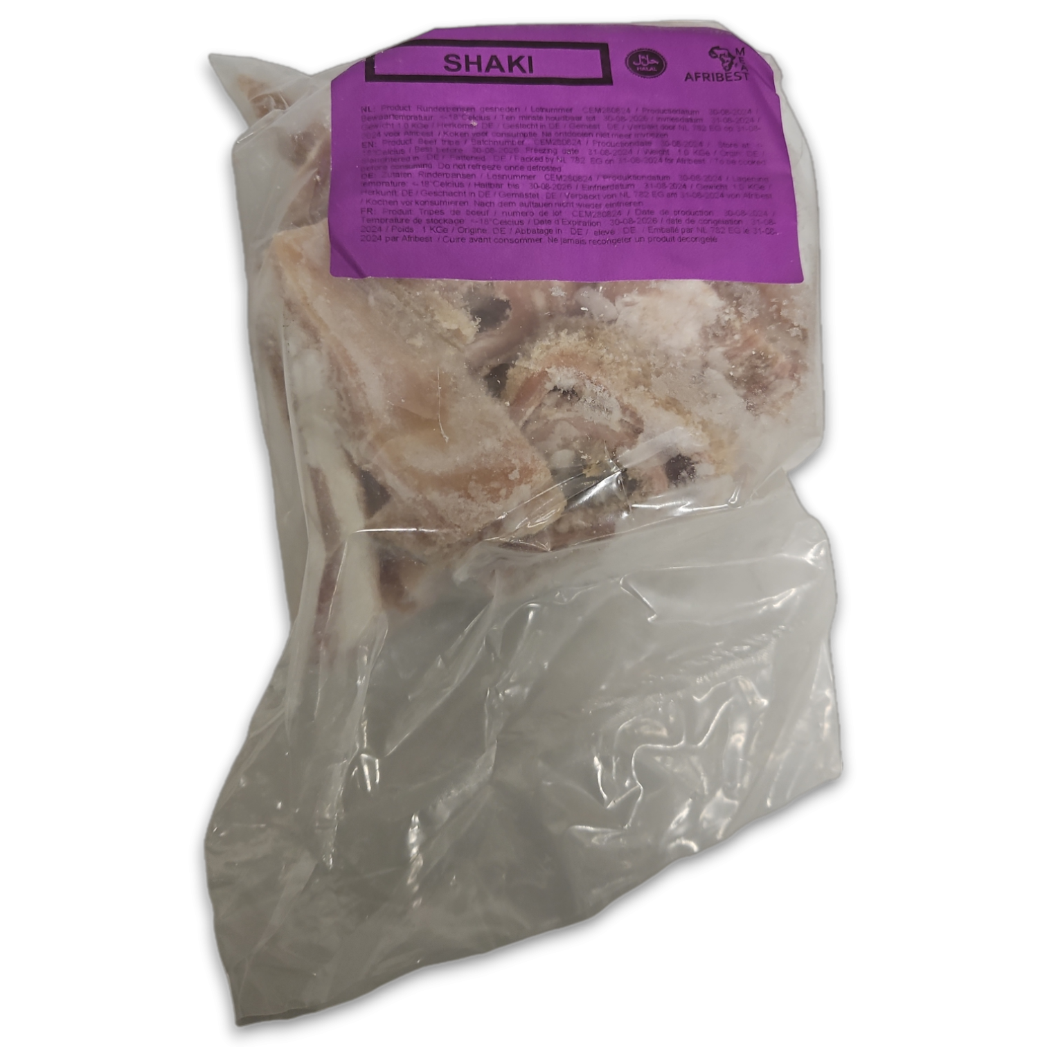 Afribest Beef Tripe Cut / Shaki Halal 10 x 1kg -DE