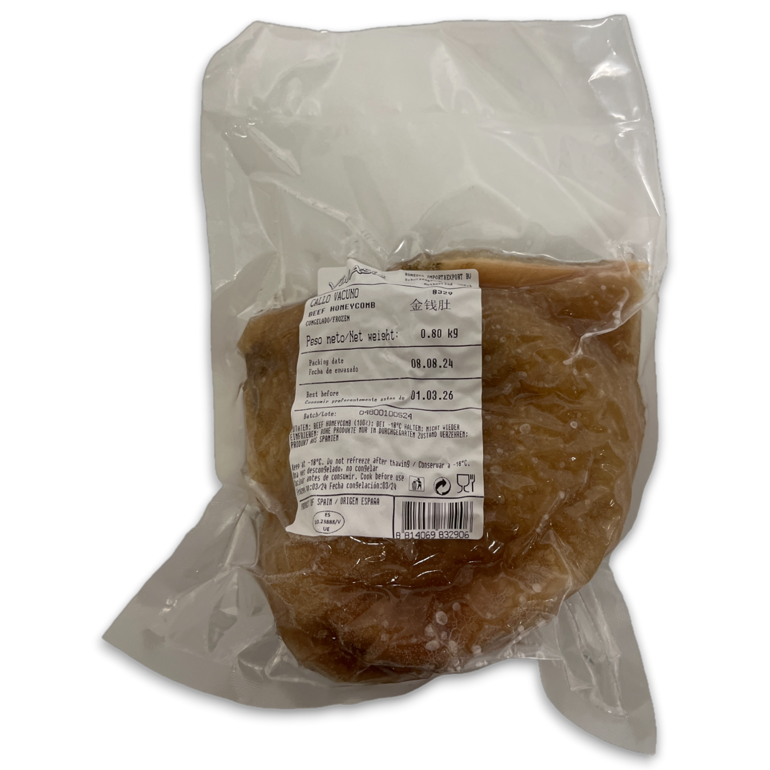 Vivasie Beef Tripes Honeycomb 金钱肚 VP 16 x 800g -ES