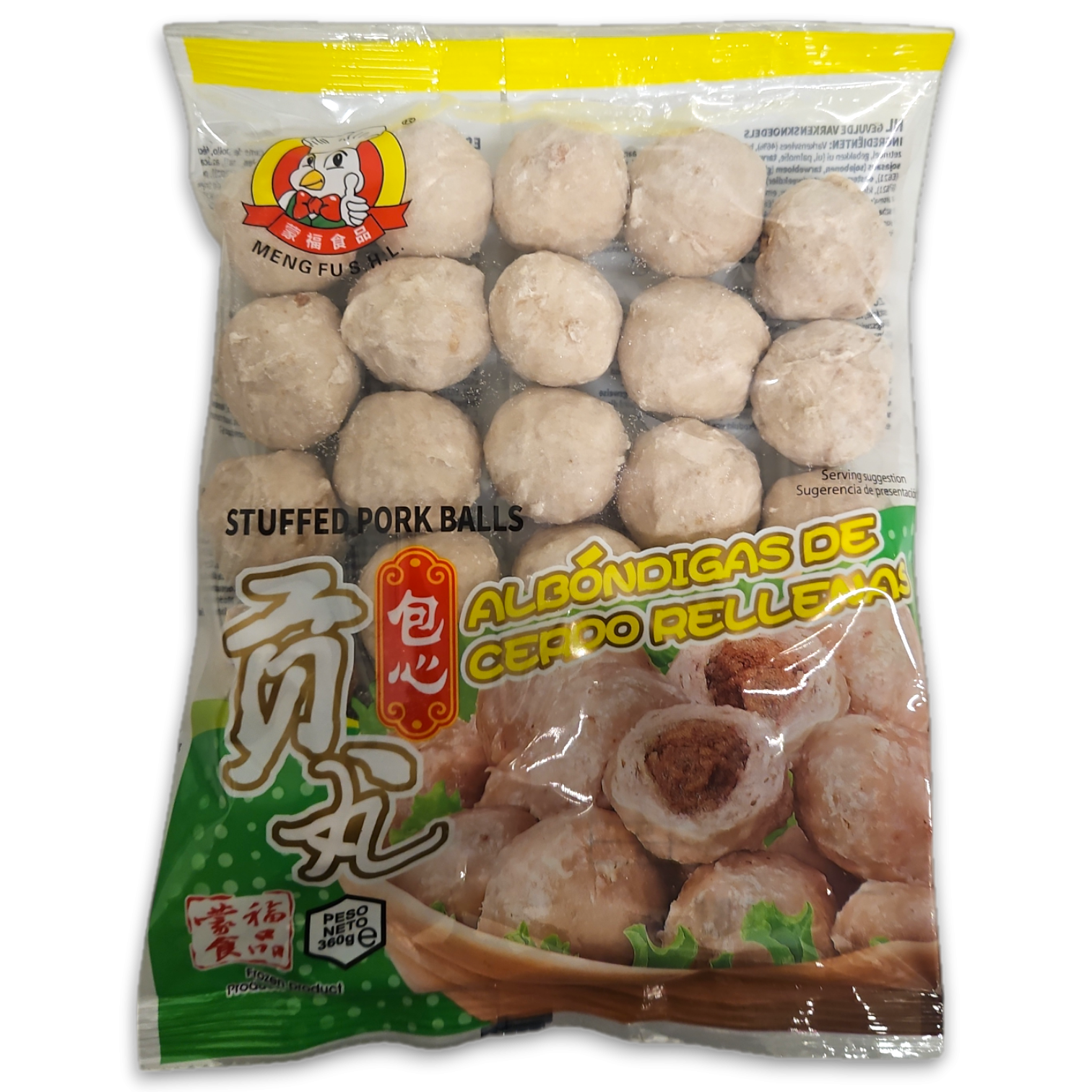 Meng Fu Stuffed Pork Balls IQF 16x 360g -ES