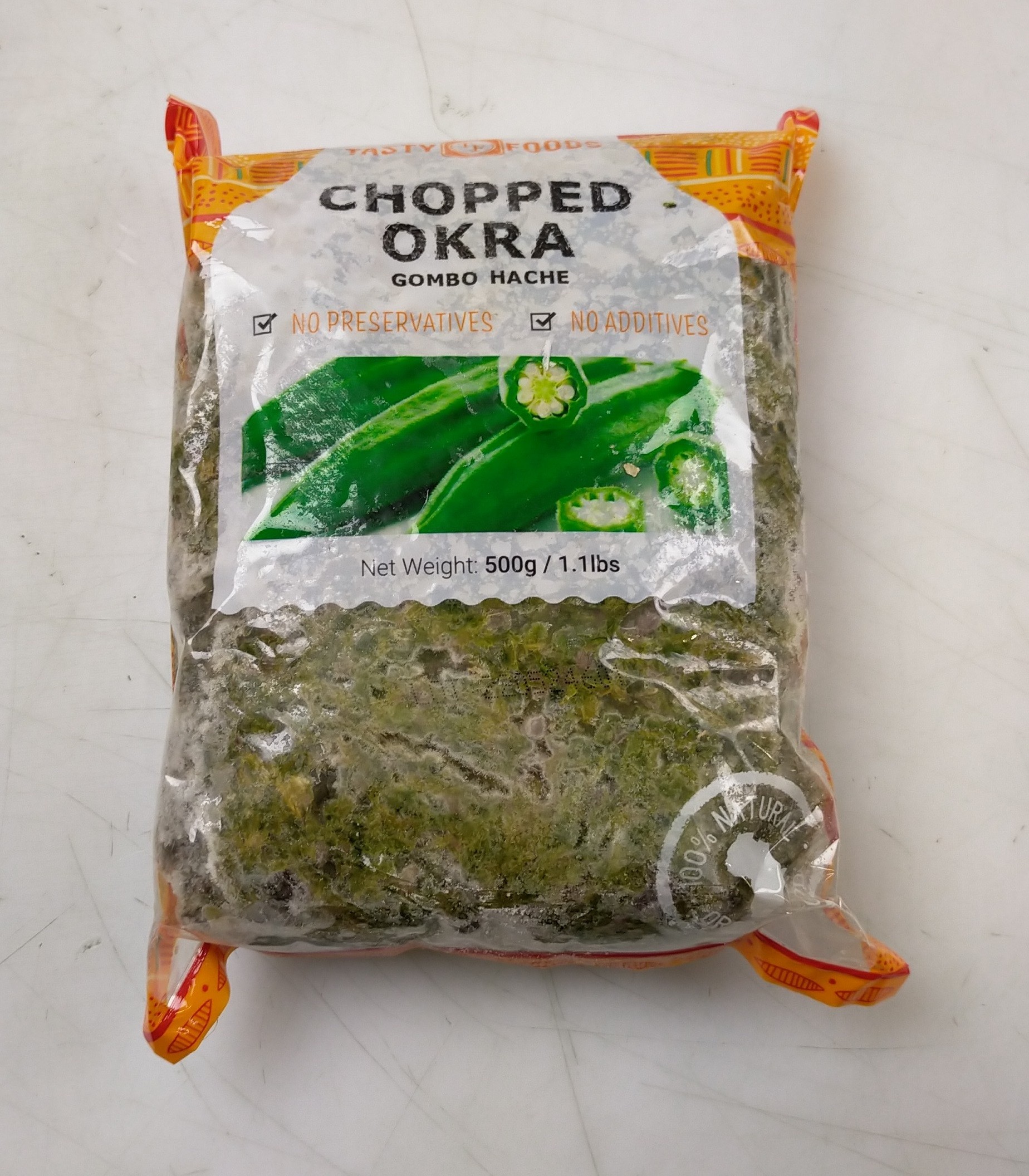 Frozen Chopped Okra 25 x 500g-CM