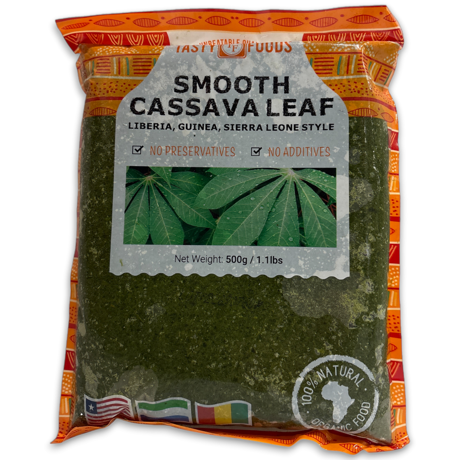 Tasty Smooth Pondu/ Cassava Leaves 30 x 500g - CM