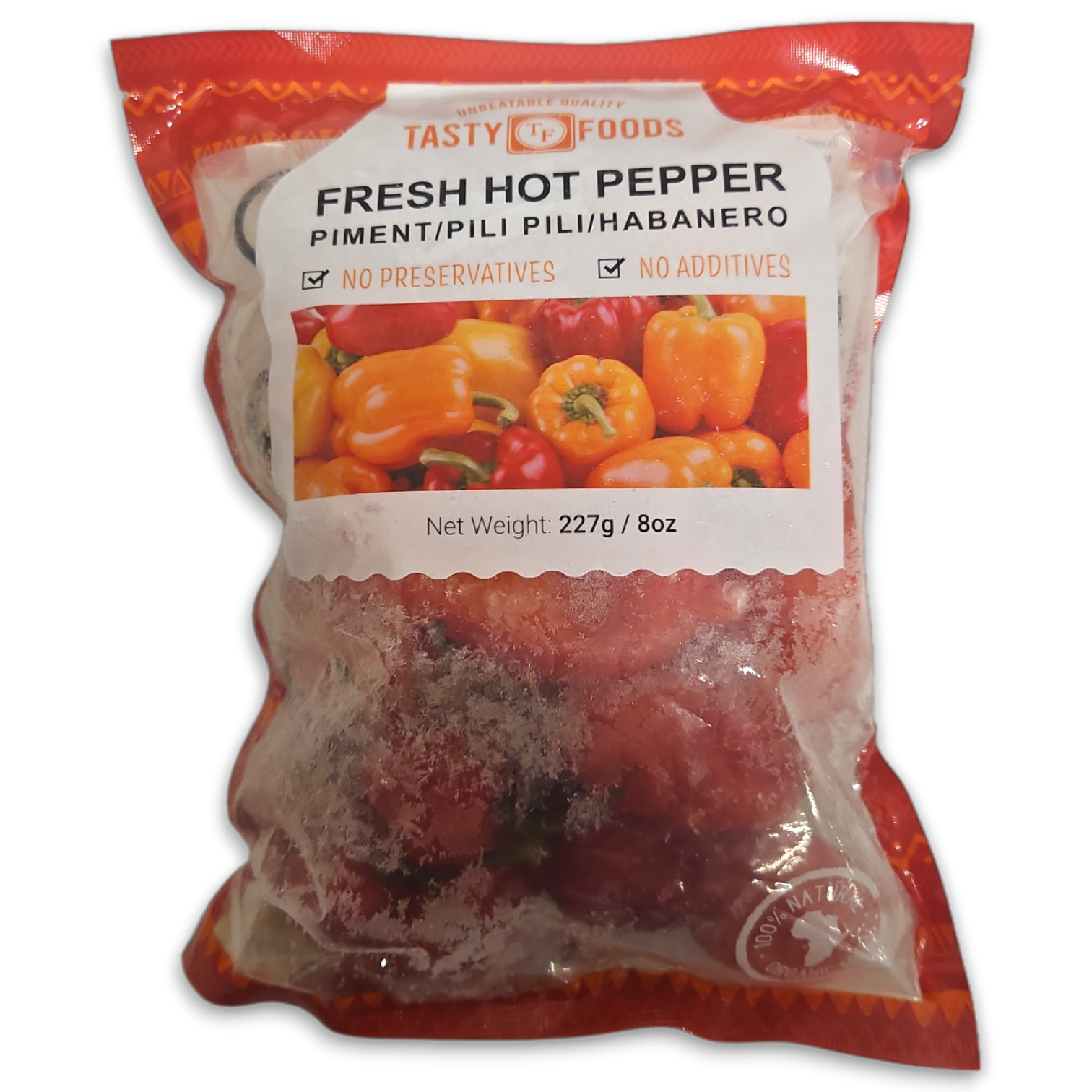 Tasty Red Hot peppers/pili pili 45 x 227g -CM
