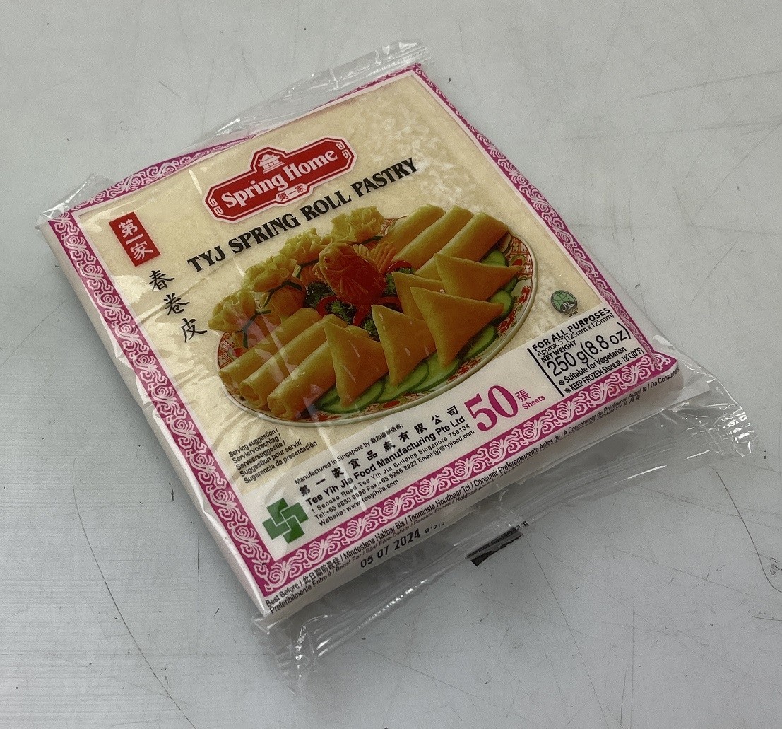 TYJ Spring Roll Pastry 125 mm 50 leaves 40 x 250 gr-SG