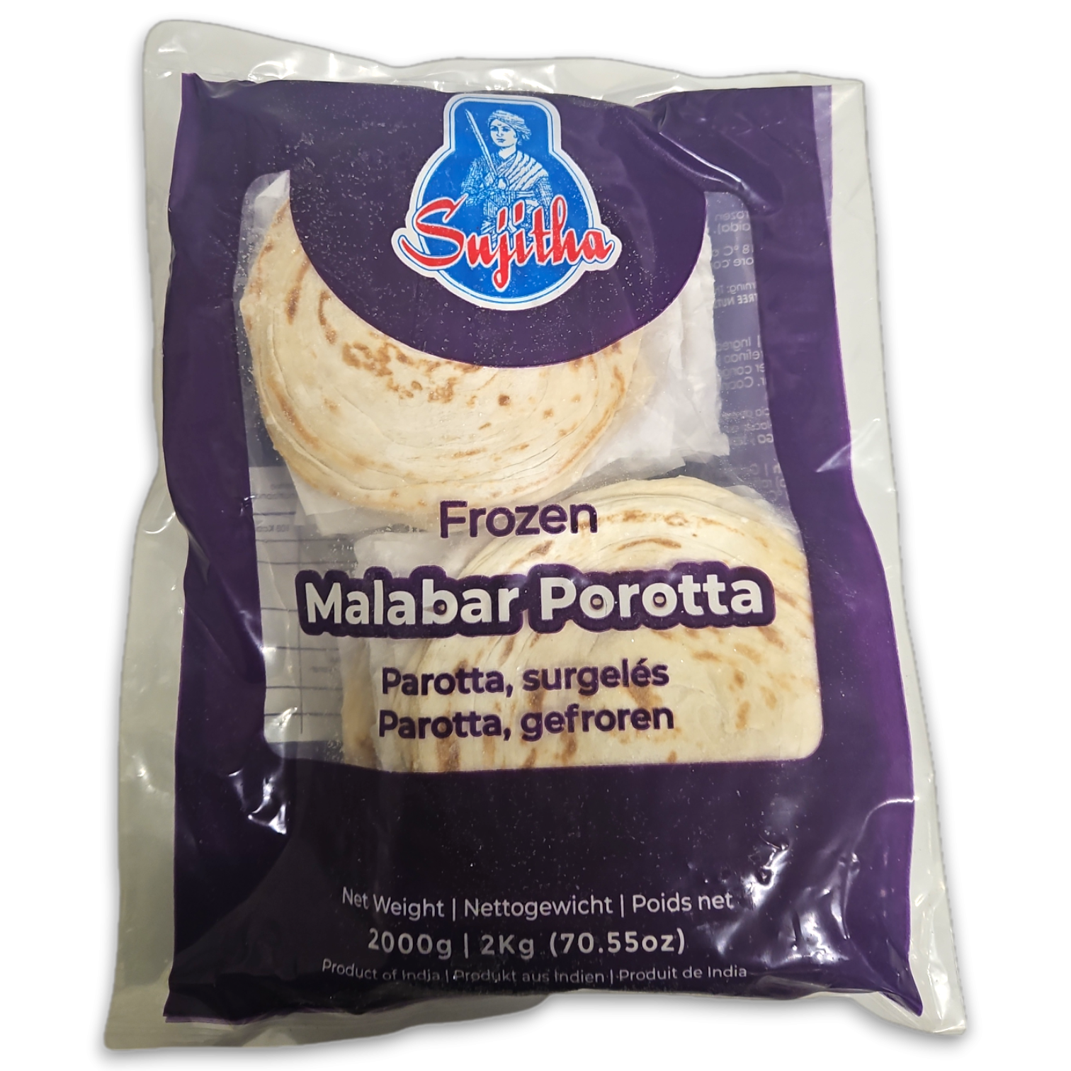 Sujitha Malabar Porotta Family Pack 8 x 2kg -IN