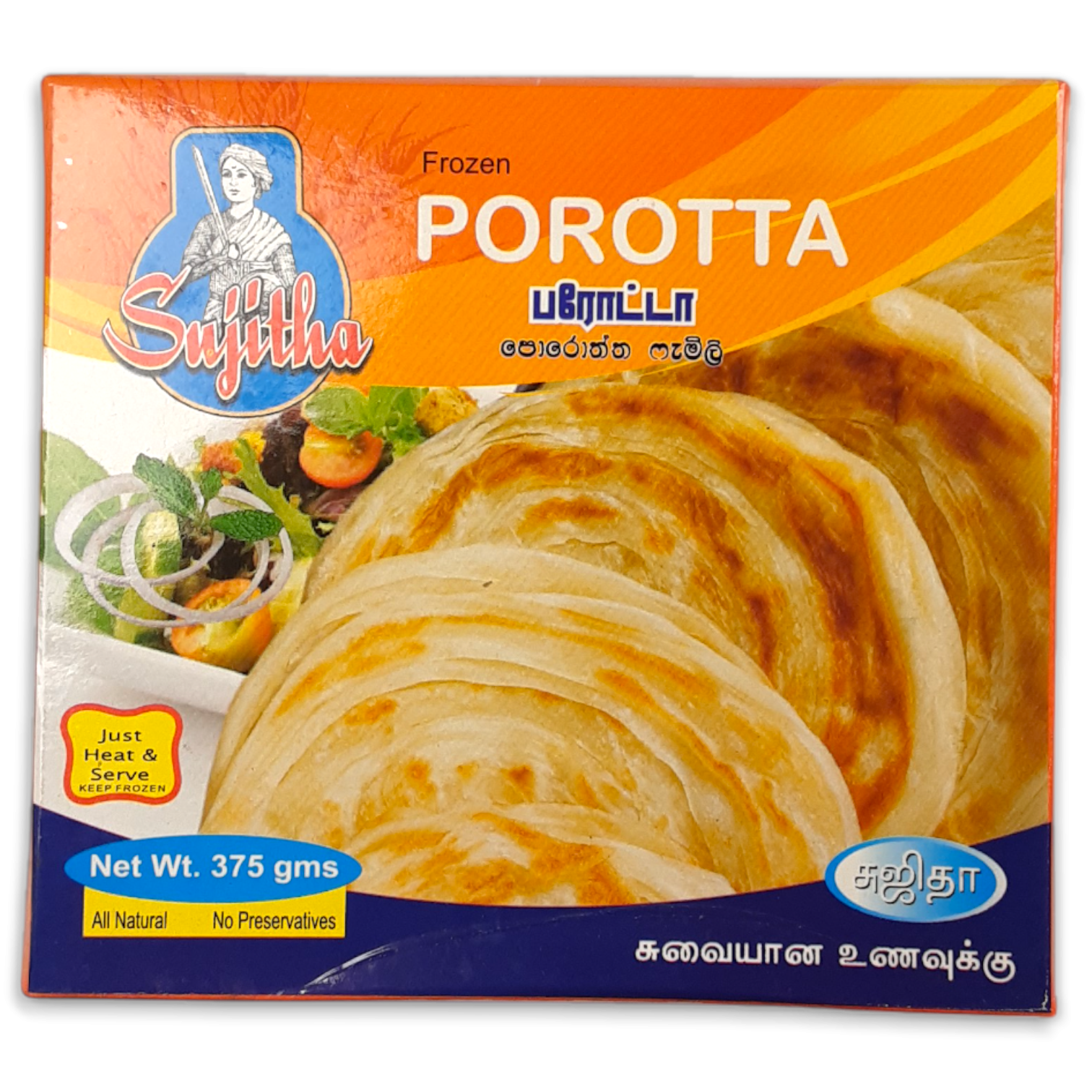 Sujitha Porotta 36 x 375 g -IN