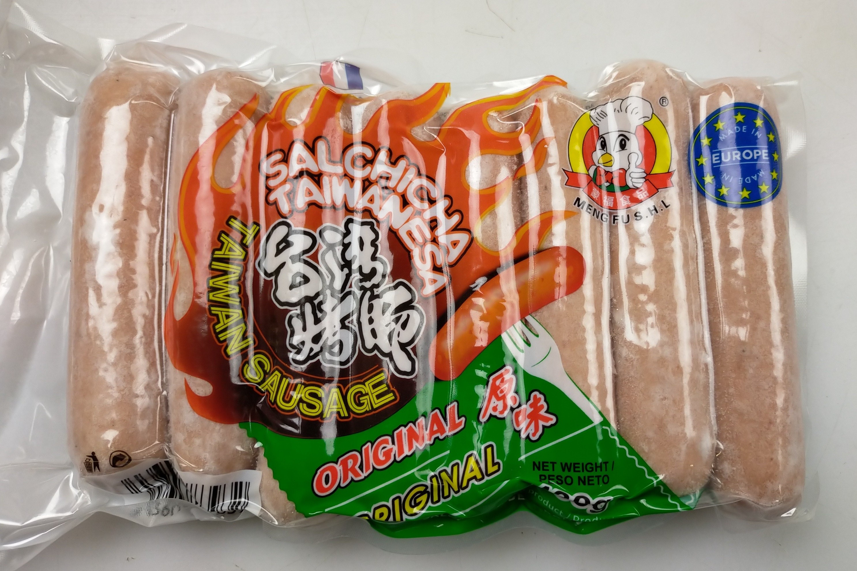 Taiwan Pork Sausage Original Meng Fu 16x430 grs-ES