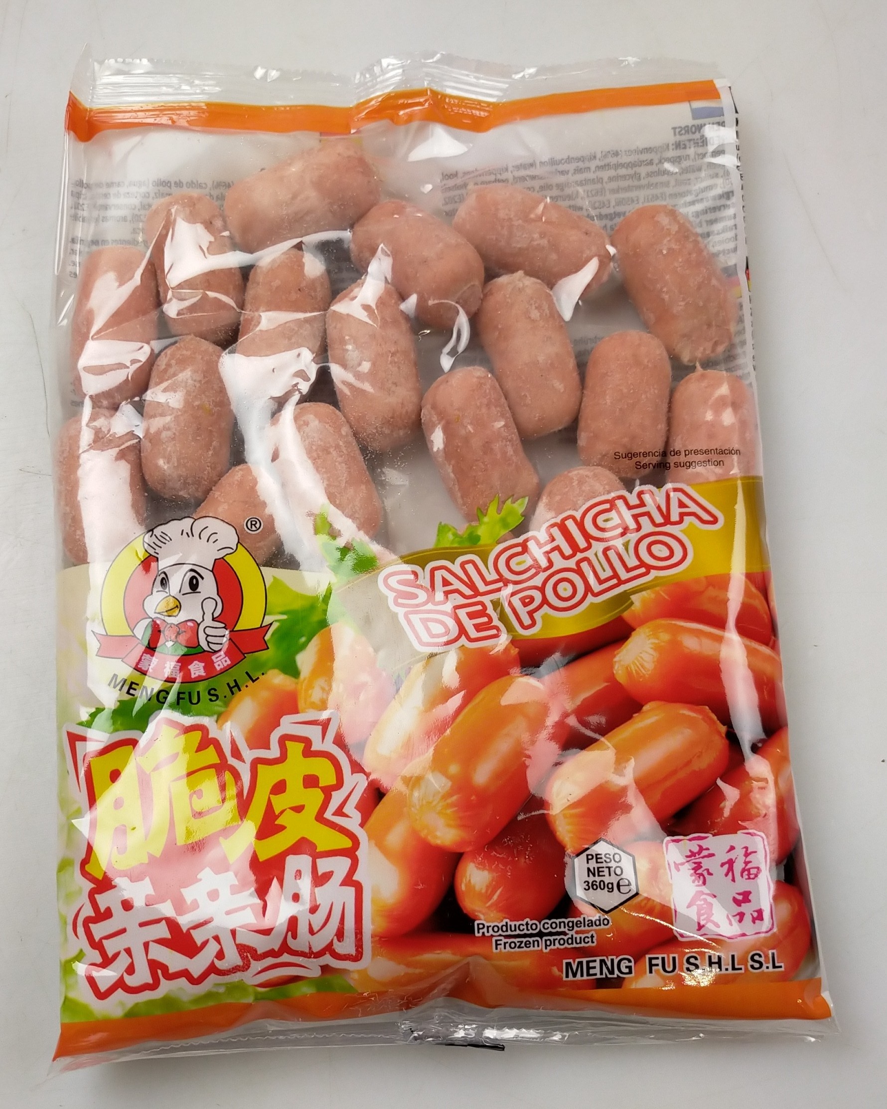 Chicken Sausages 蒙福 脆皮亲亲肠 Meng Fu 16 x 360 grs -ES