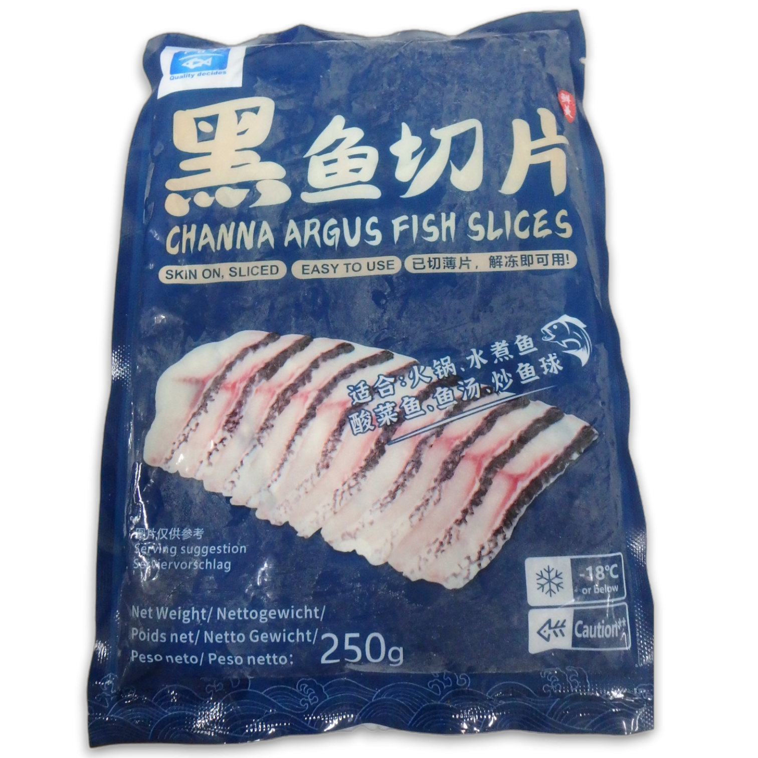 Northern Snakehead Fish Slices with sauce S/O 40 x 250g -CN