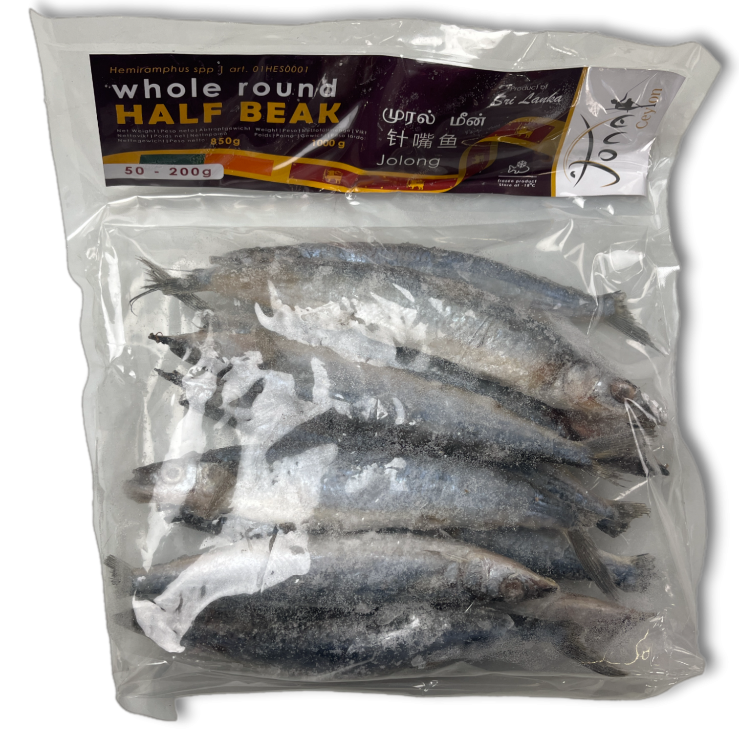 Jona Needlefish/ Half Beak/ Mural WR 50-200gr 10x1kg 15%-LK