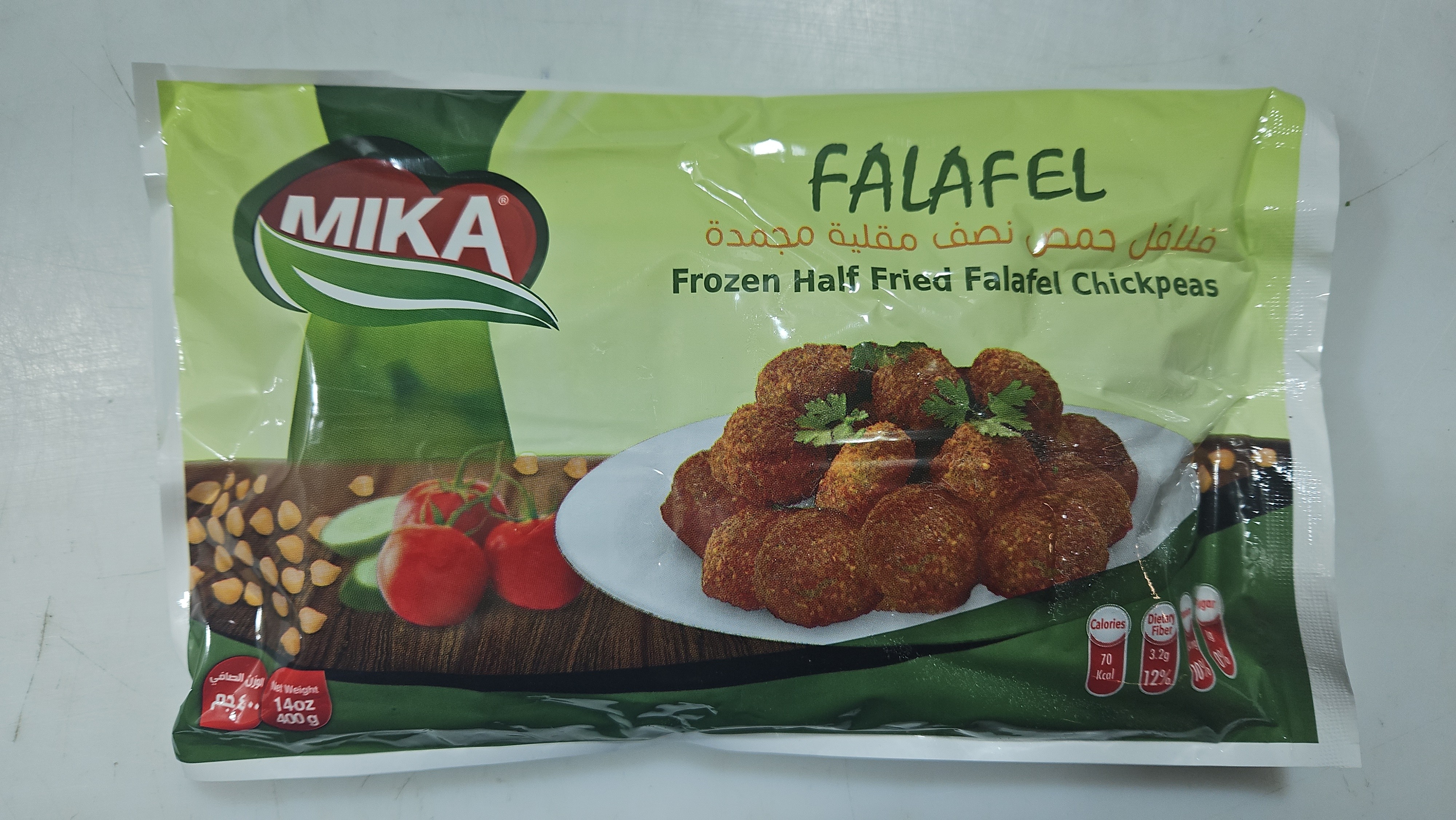 Mika Frozen Half Fried Falafel with Chickpeas 15 x 400g-EG