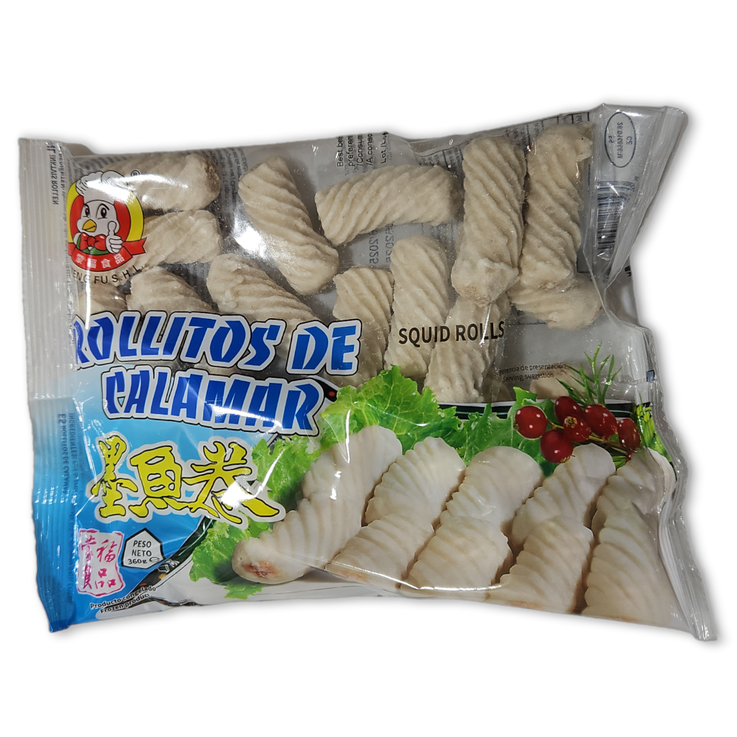 蒙福 墨鱼卷 Squid Rolls Meng Fu 16 x 360 gr-ES