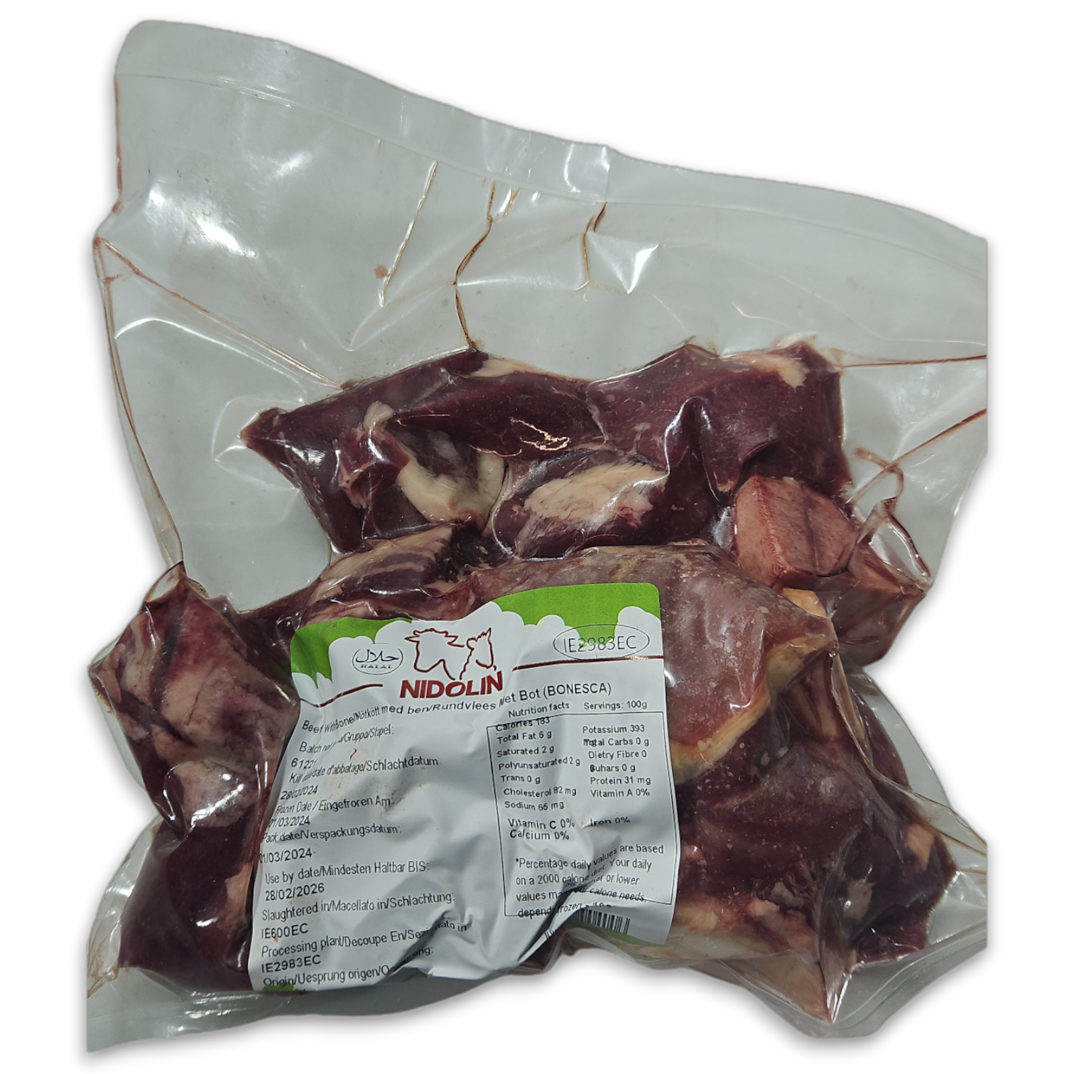 NIDOLIN Cow cutted 12 x 1 kilo-IE