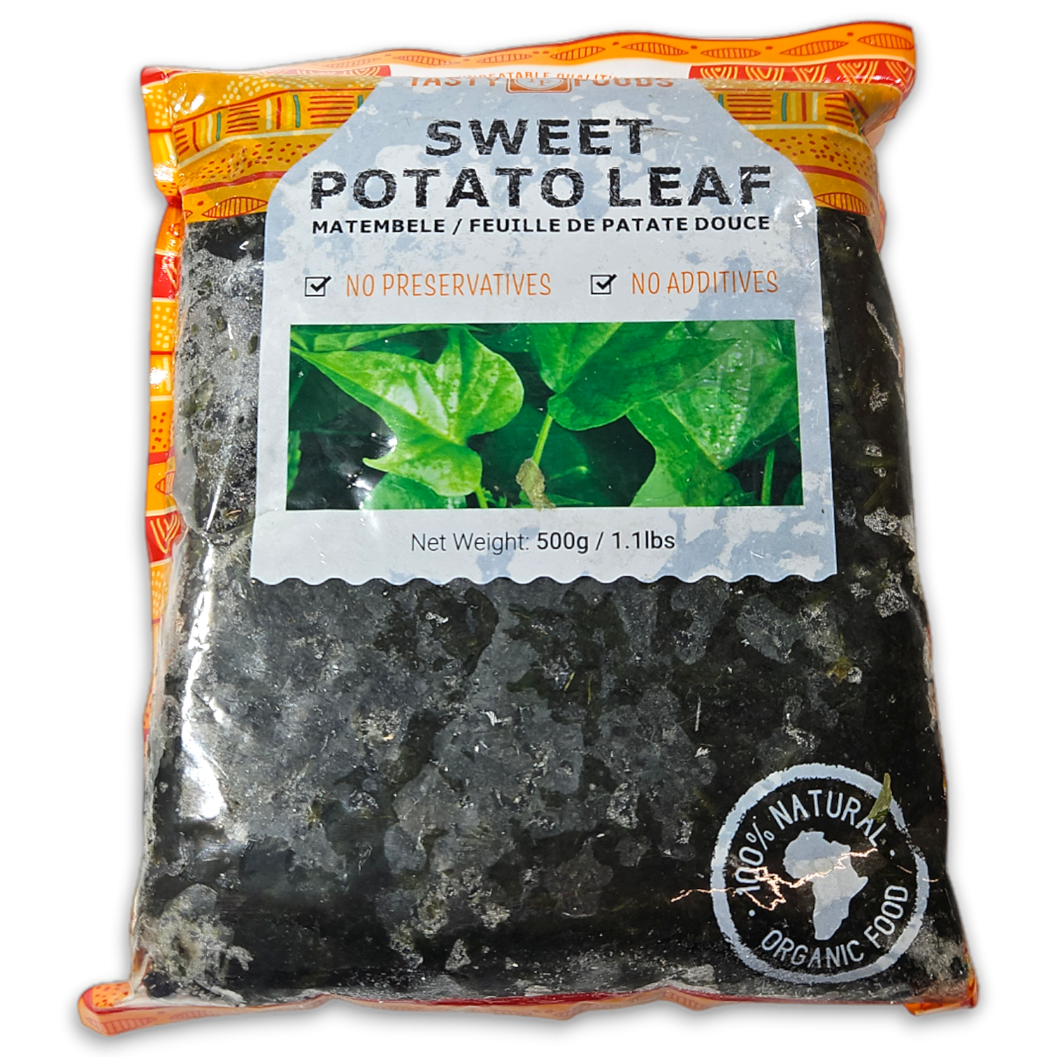 Tasty Matembele Sweet Potato Leaves 30 x 500g -CM
