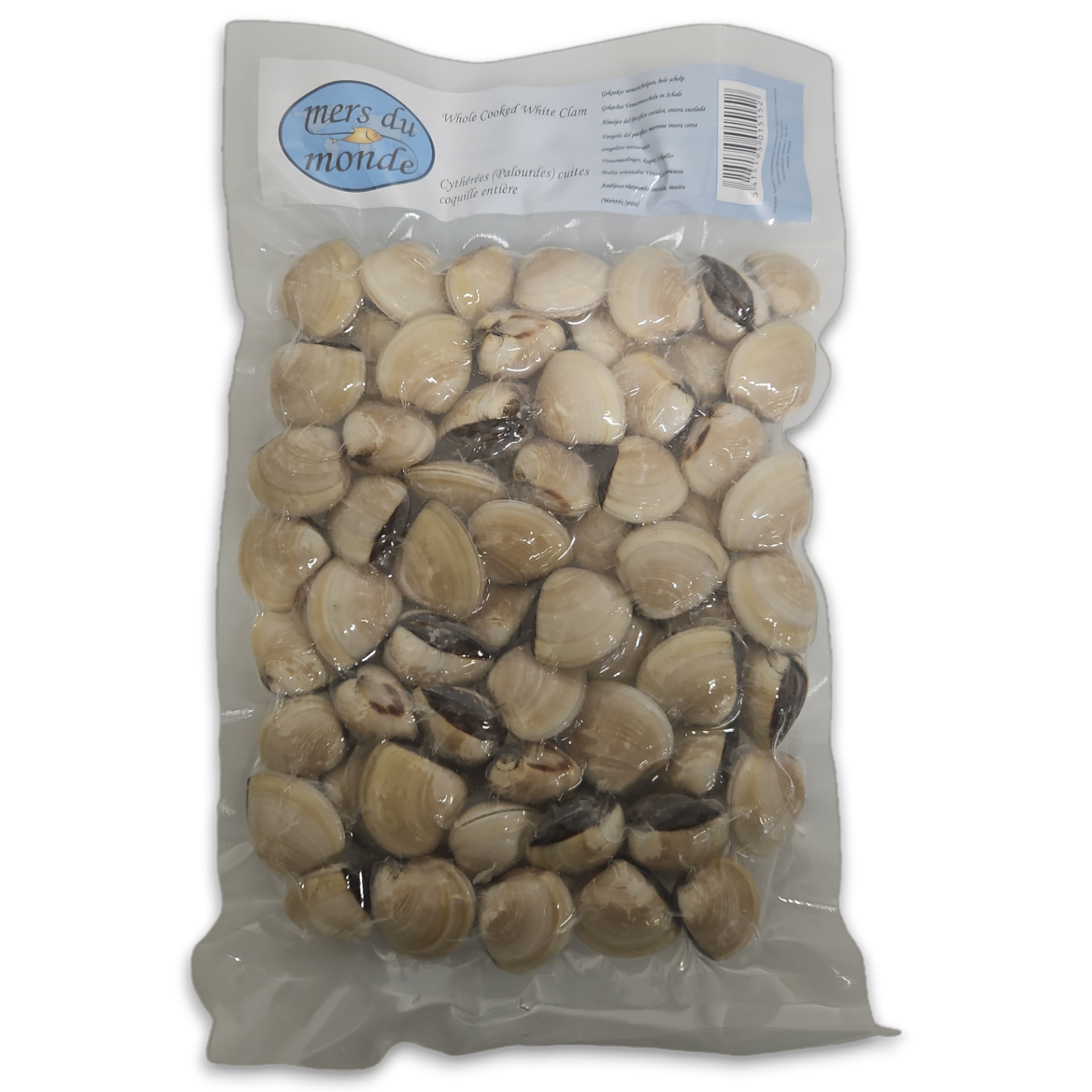 Clam white WR Cooked 40/60 pcs/kg 10 x 1 kg-VN