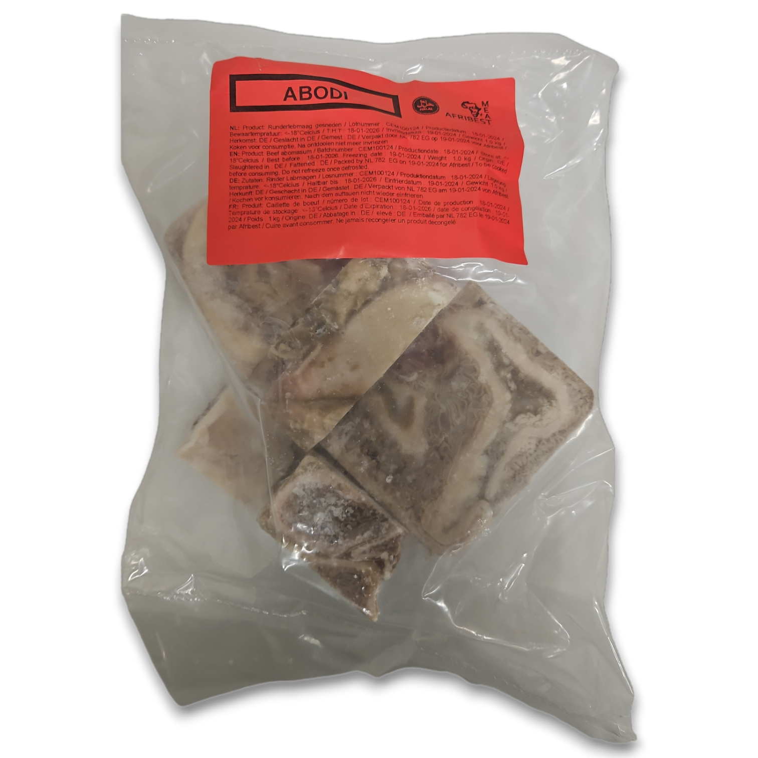Afribest Cow Stomach / Abodi 10 x 1 kilo -NL