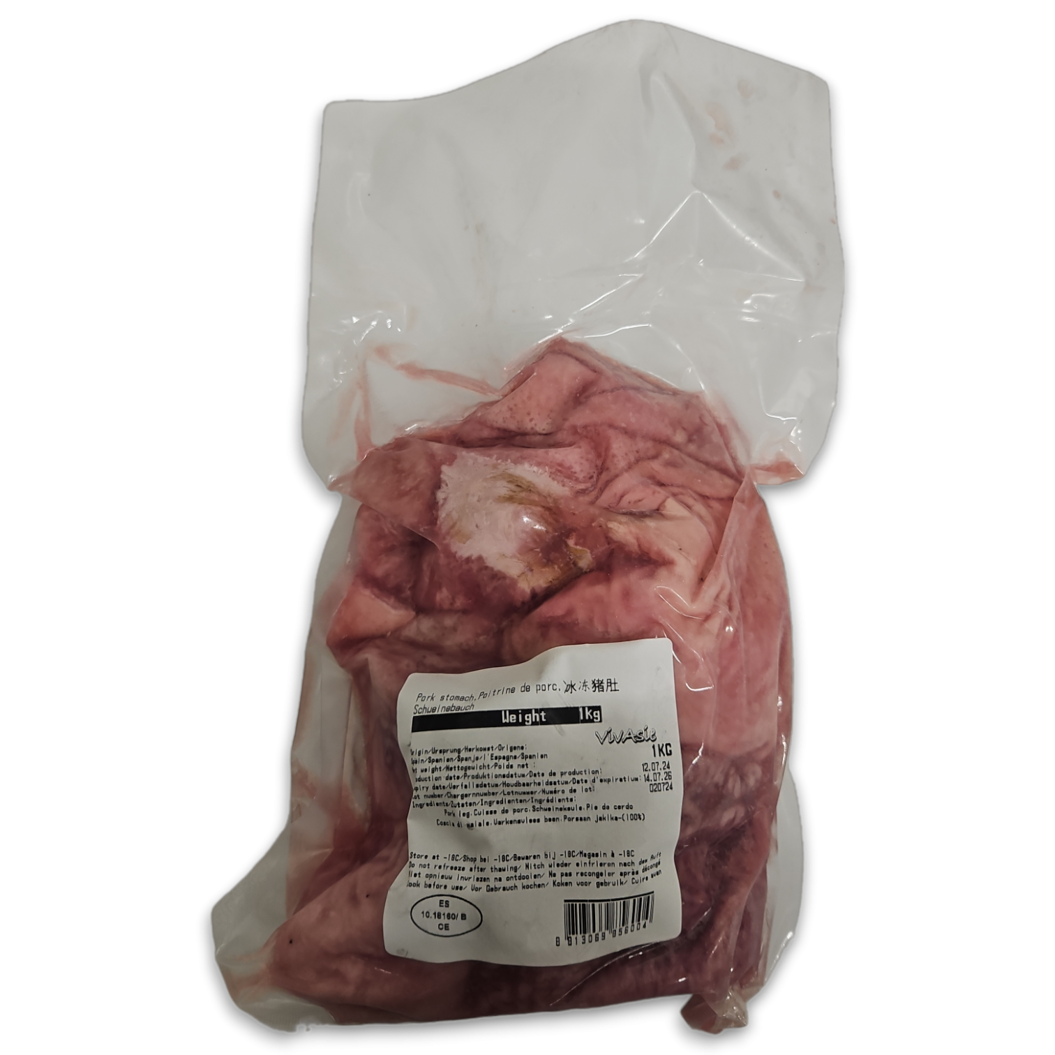 猪肚 Pork stomach VivAsie 16 x 1 kilo-ES