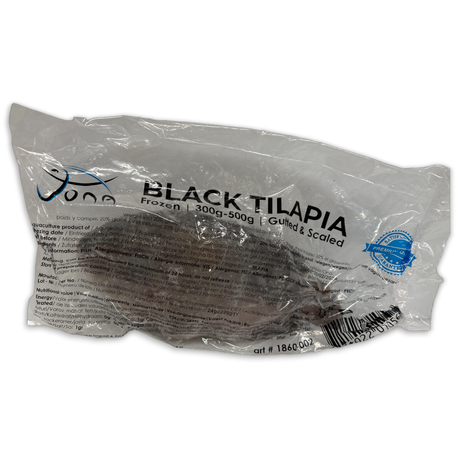 Tilapia G&S 300-500 gr 4 kg 20%-CN